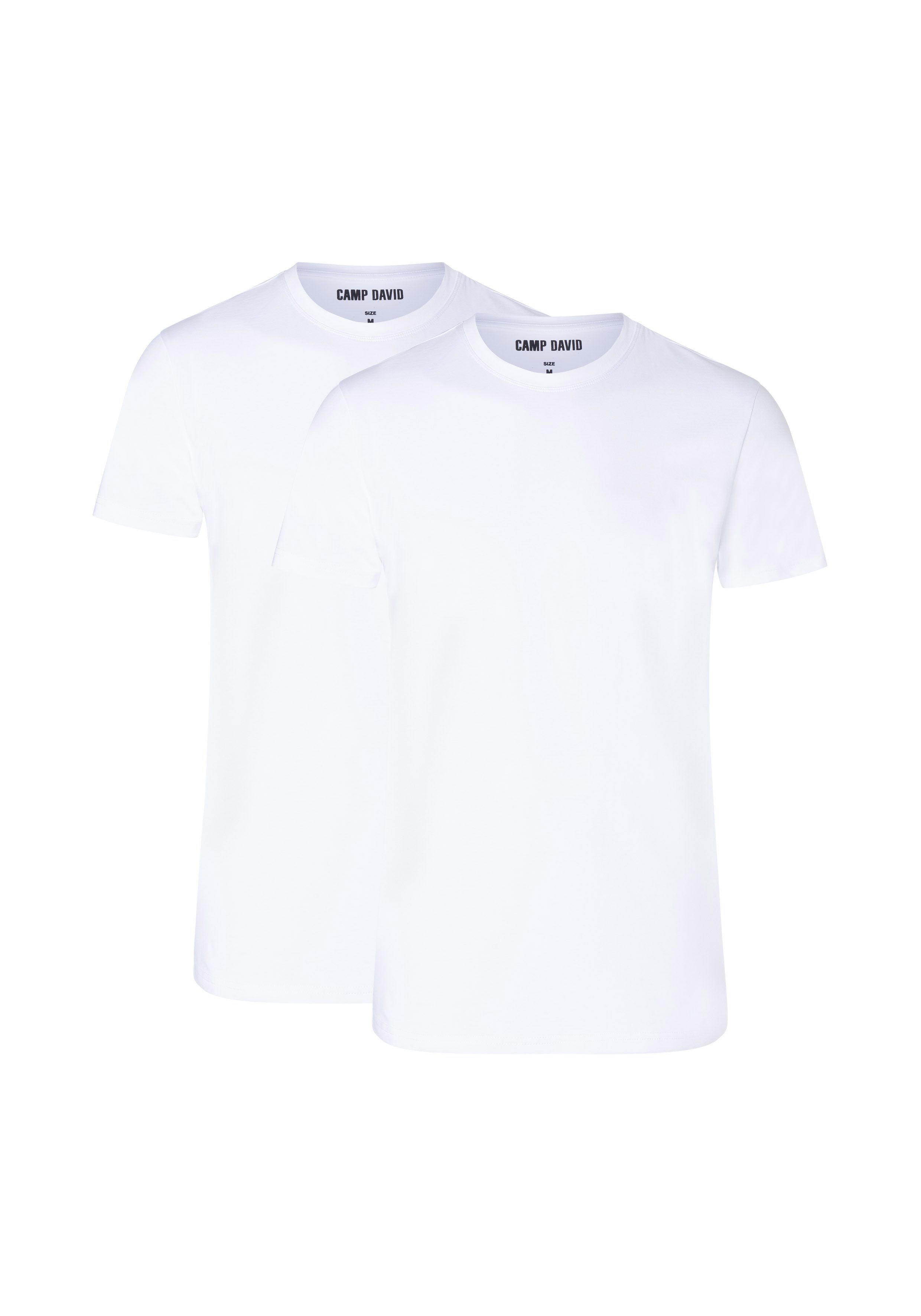 MUSTANG Hemd Underwear met platte naad (Set van 2)
