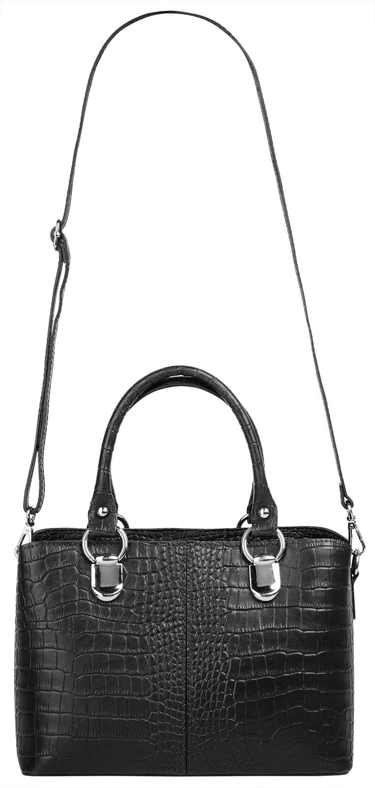 Cluty Schoudertas echt leer, made in italy