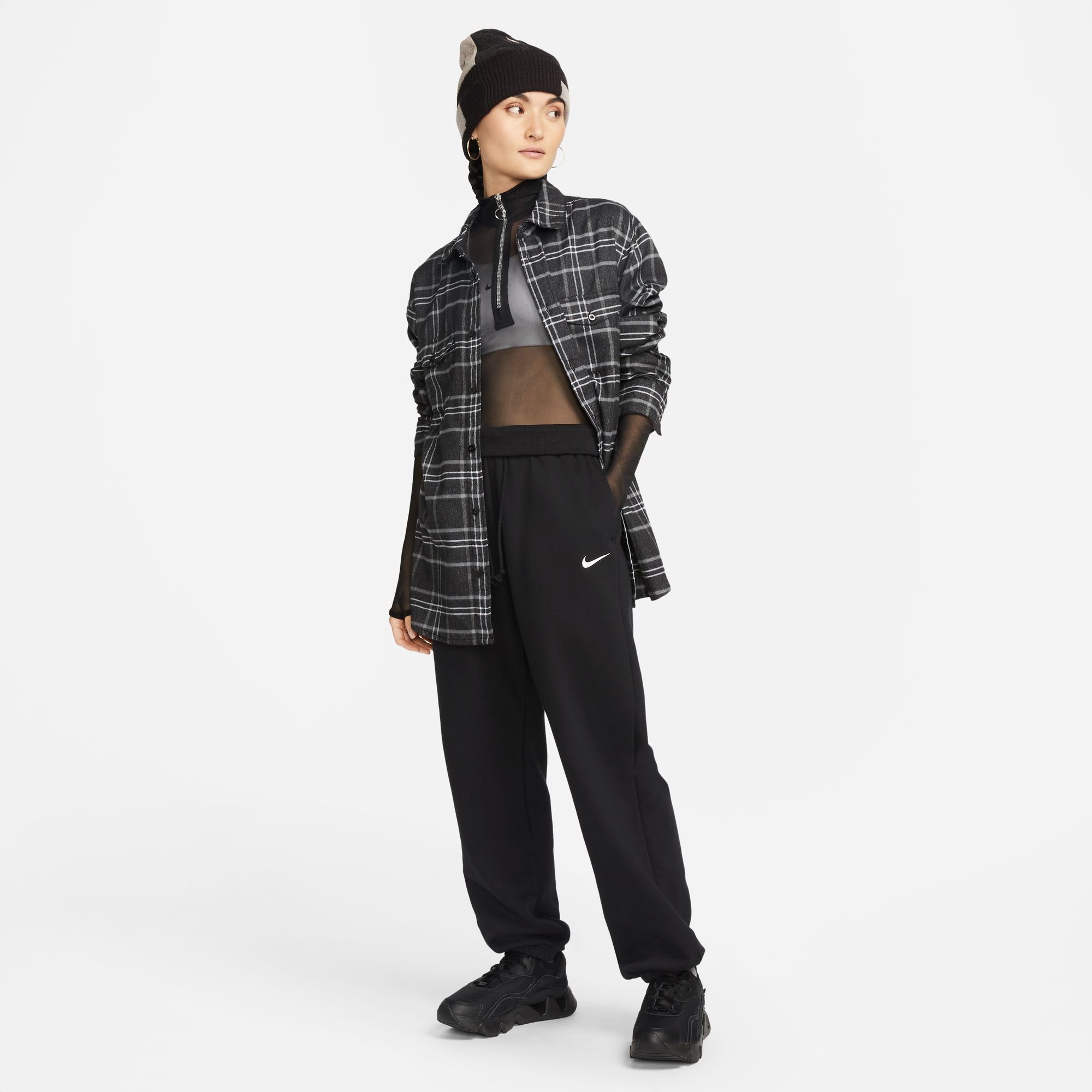 Nike Sportswear Joggingbroek PHOENIX FLEECE WOMEN'S HIGH-WAISTED OVERSIZED SWEATPANTS