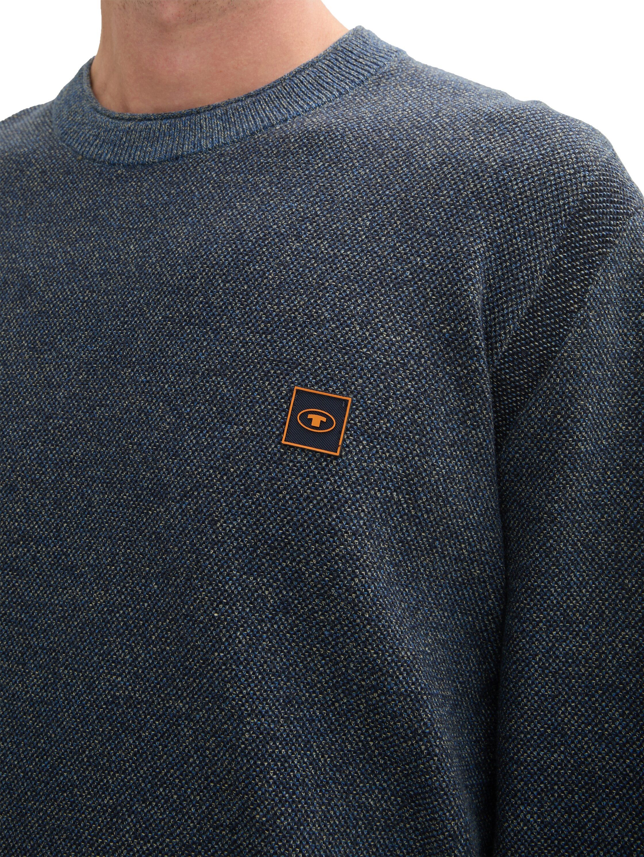 Tom Tailor Gebreide trui met geborduurd logo