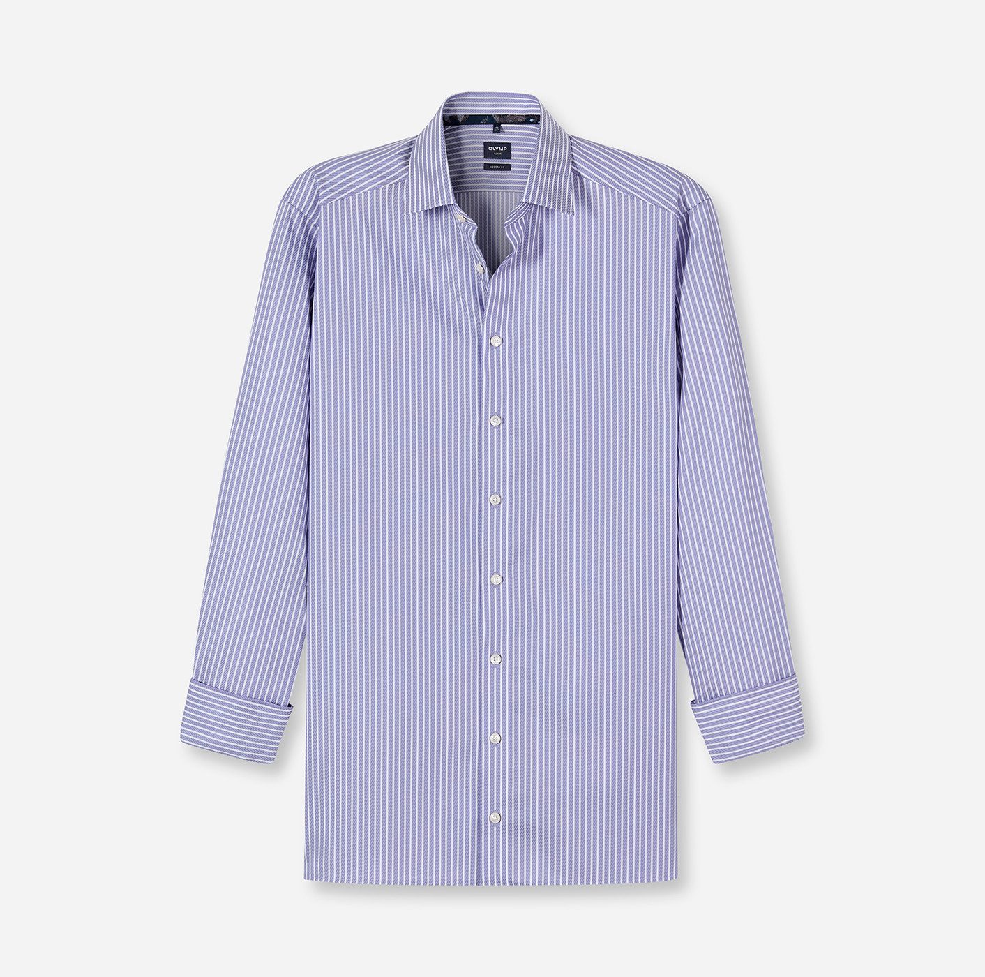 OLYMP Overhemd met lange mouwen Luxor modern fit modern fit, gestreept, businessoverhemd, nieuwe kentkraag