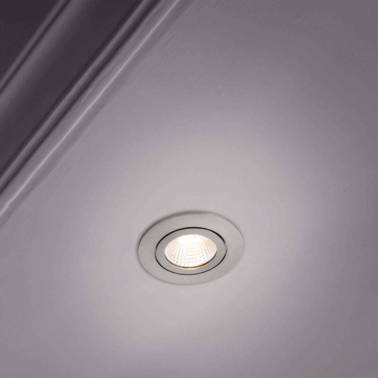Paco Home Inbouwlamp Rita LED inbouwspot draaibaar LED spot spotlight vlak dimbaar