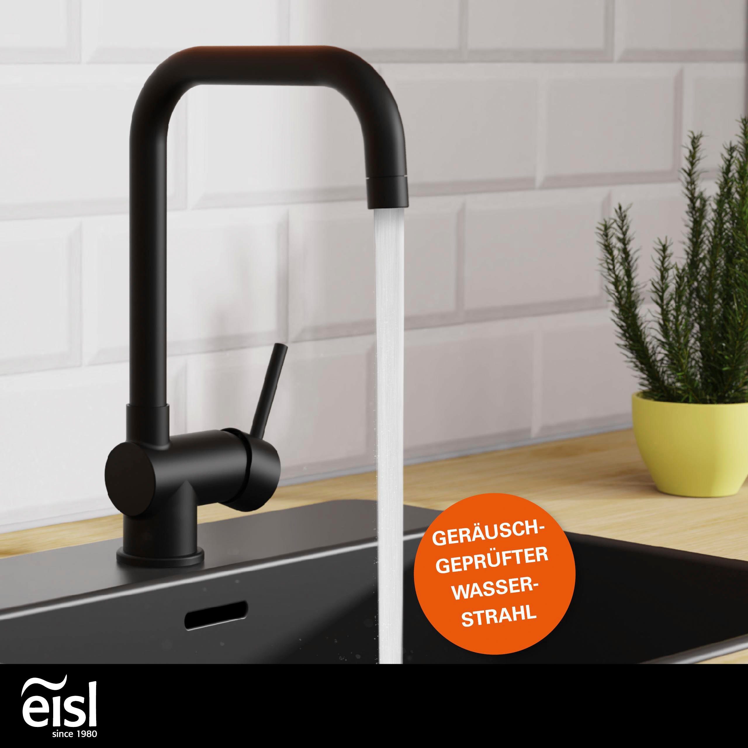 Eisl Gootsteen kraan Futura energiebesparende cold-start-functie, 360° draaibaar, geluidsarm