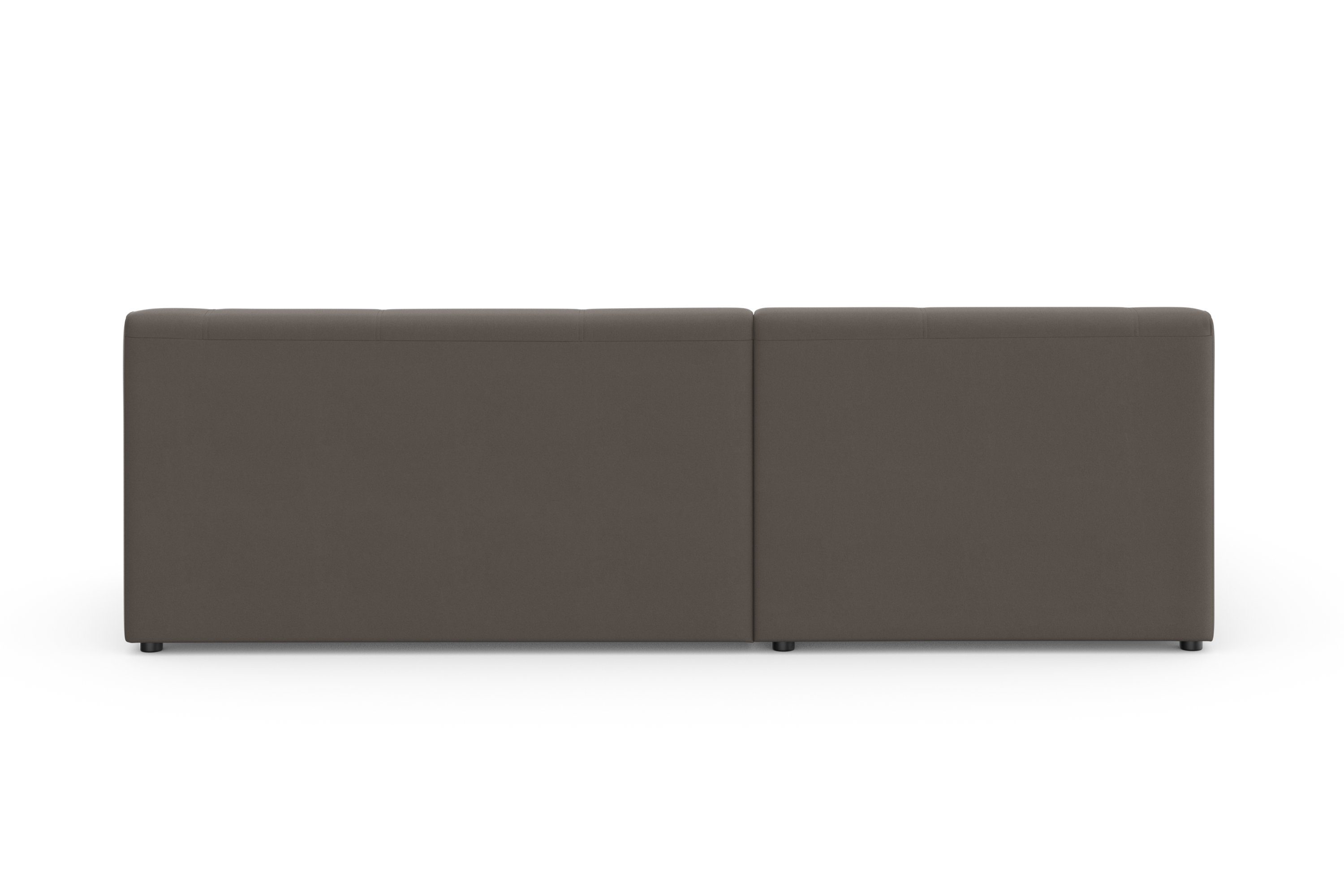 DOMO collection Hoekbank Topper, elegant en tijdloos, compacte afmetingen 245/155cm, L-vorm