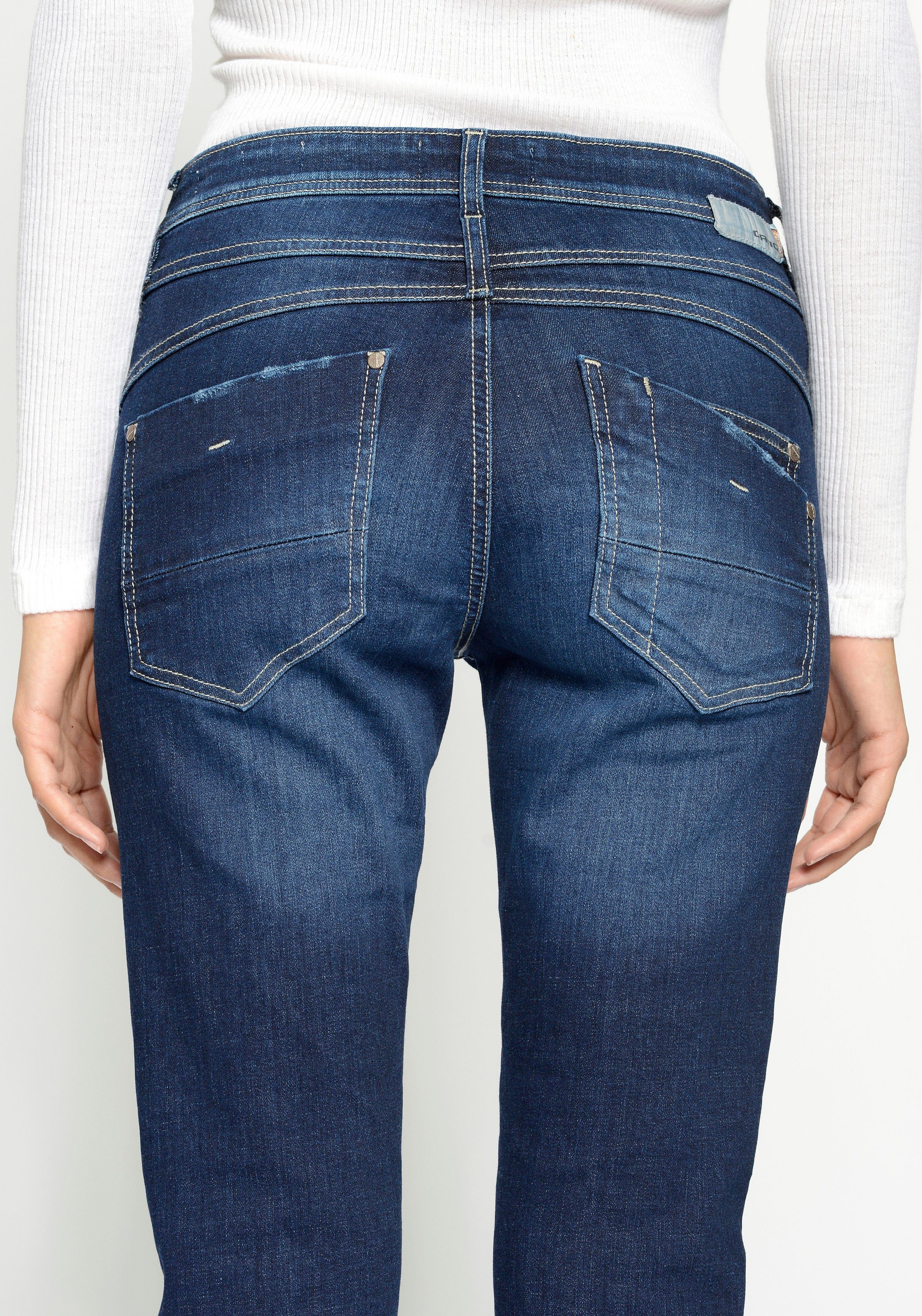 GANG Relax fit jeans 94AMELIE CROPPED in 5-pocket-stijl