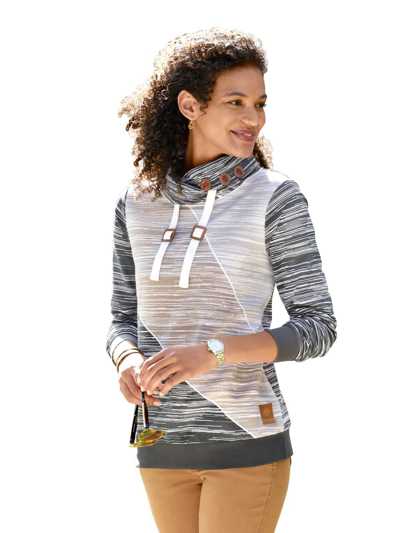 Casual Looks Sweatshirt dames sweaters maat 36 grijs