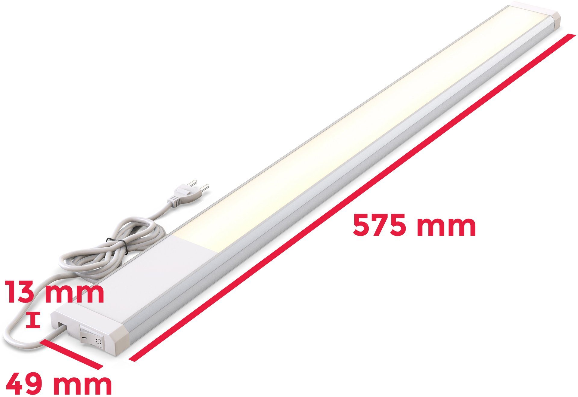 B.K.Licht LED lichtstrip LED onderbouwlamp lichtstrip keukenlamp verlichting incl. 10W