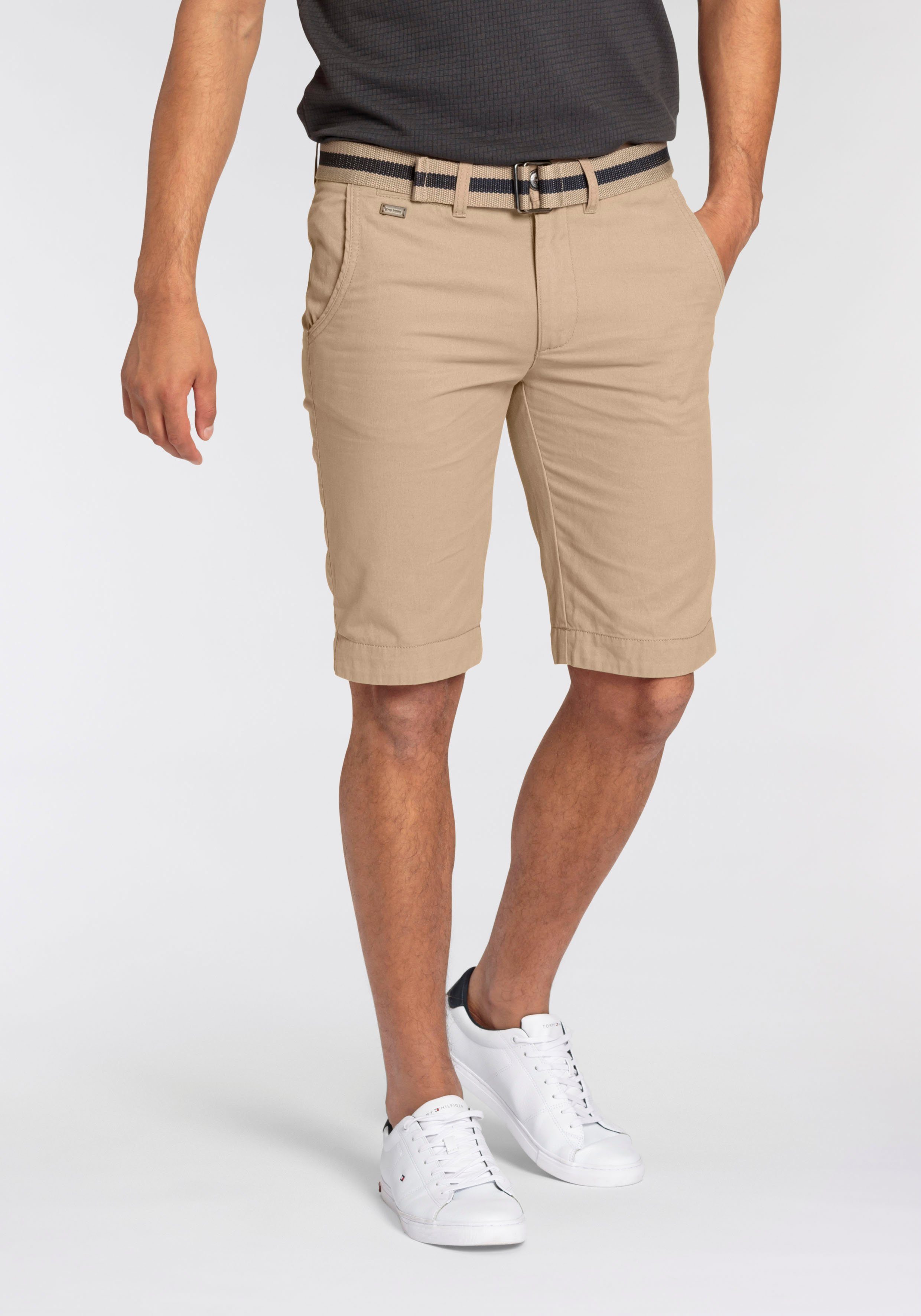 Bruno Banani Chino-short inclusief ceintuur