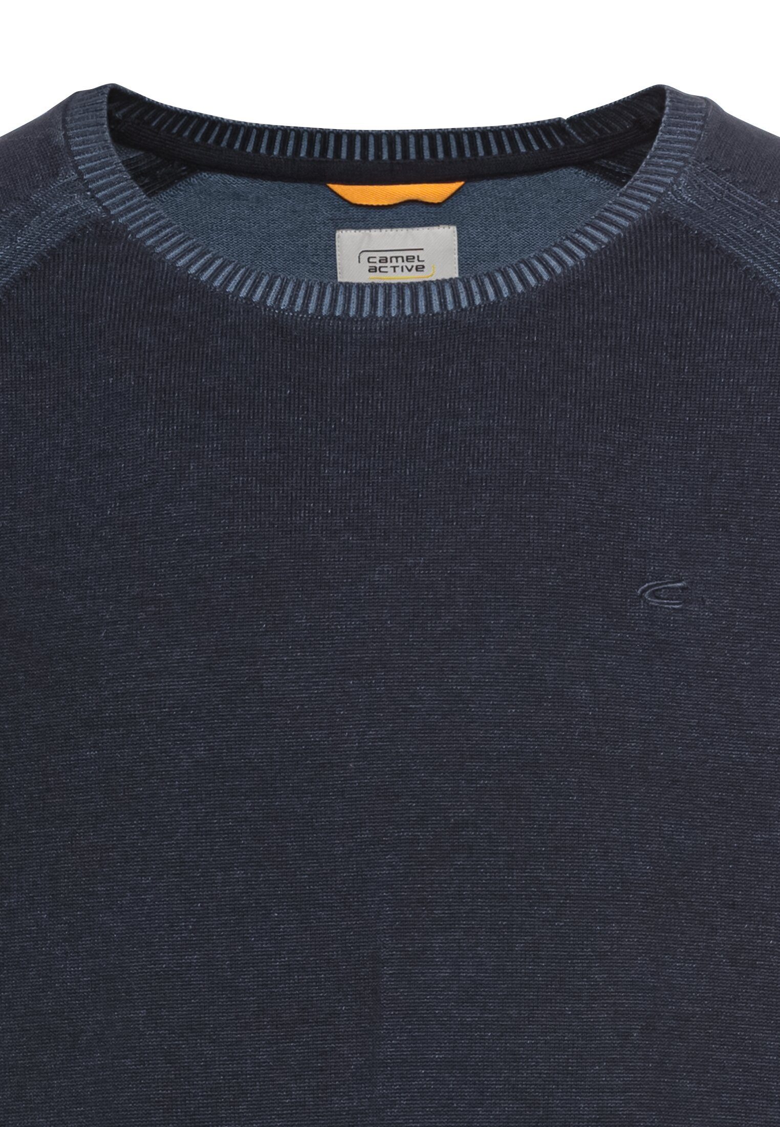 camel active Trui met ronde hals met geborduurd logo