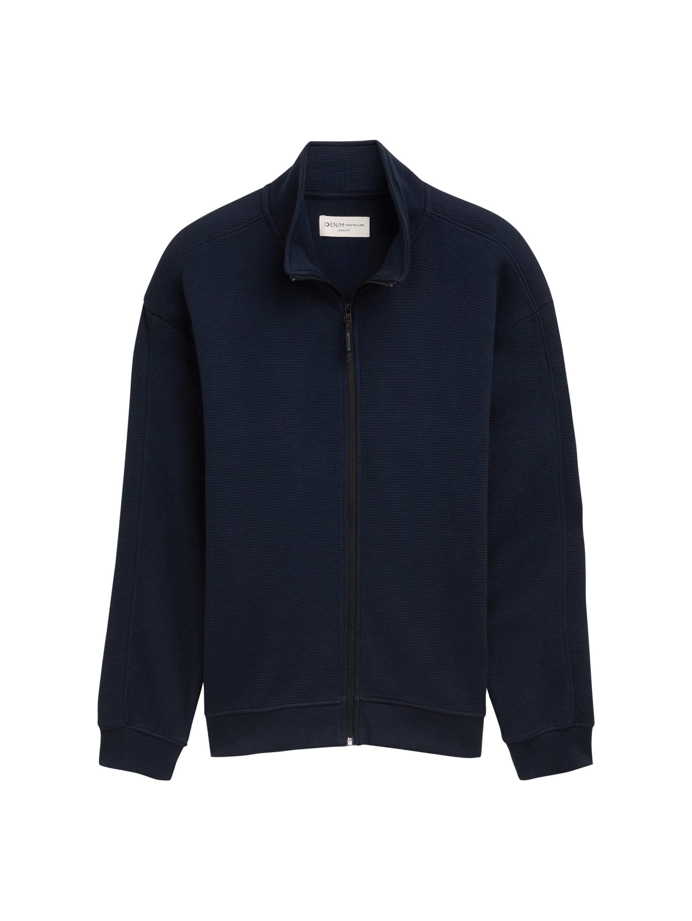 Tom Tailor Denim Sweatvest met opstaande kraag