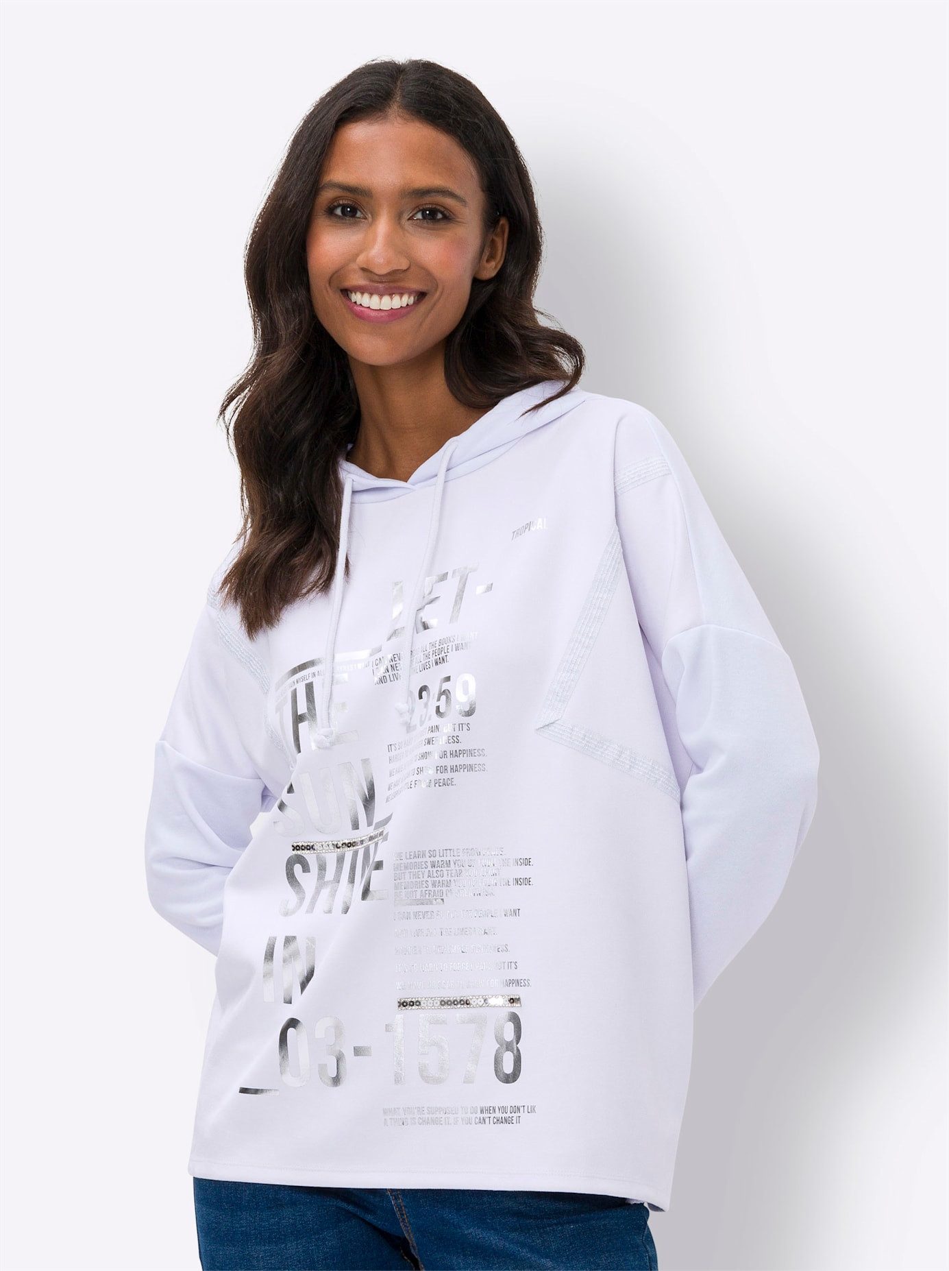 heine Shirt met lange mouwen Capuchonshirt (1-delig)