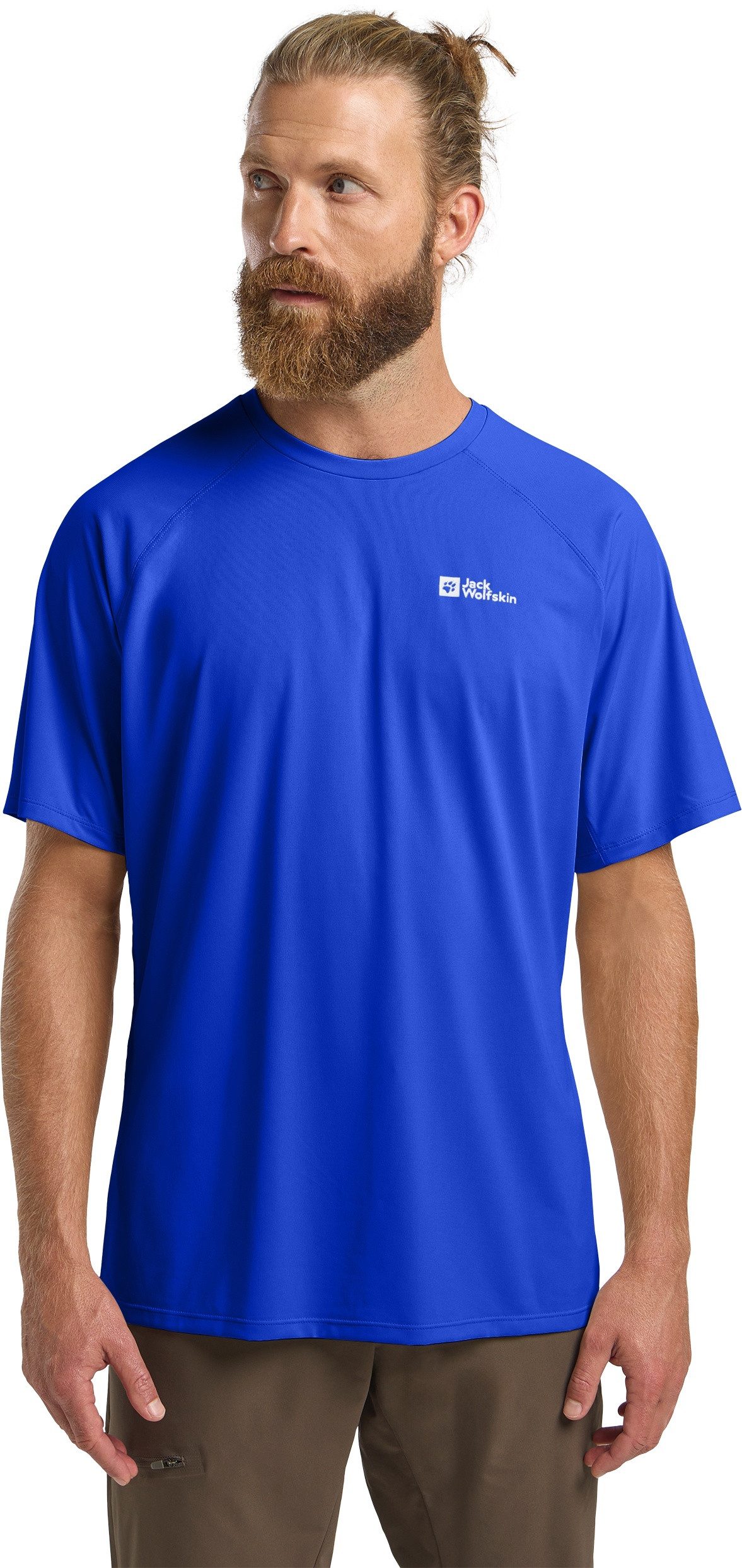 Jack Wolfskin Functioneel shirt PRELIGHT SWIFT T M heren t-shirts maat XL (54/56) blauw