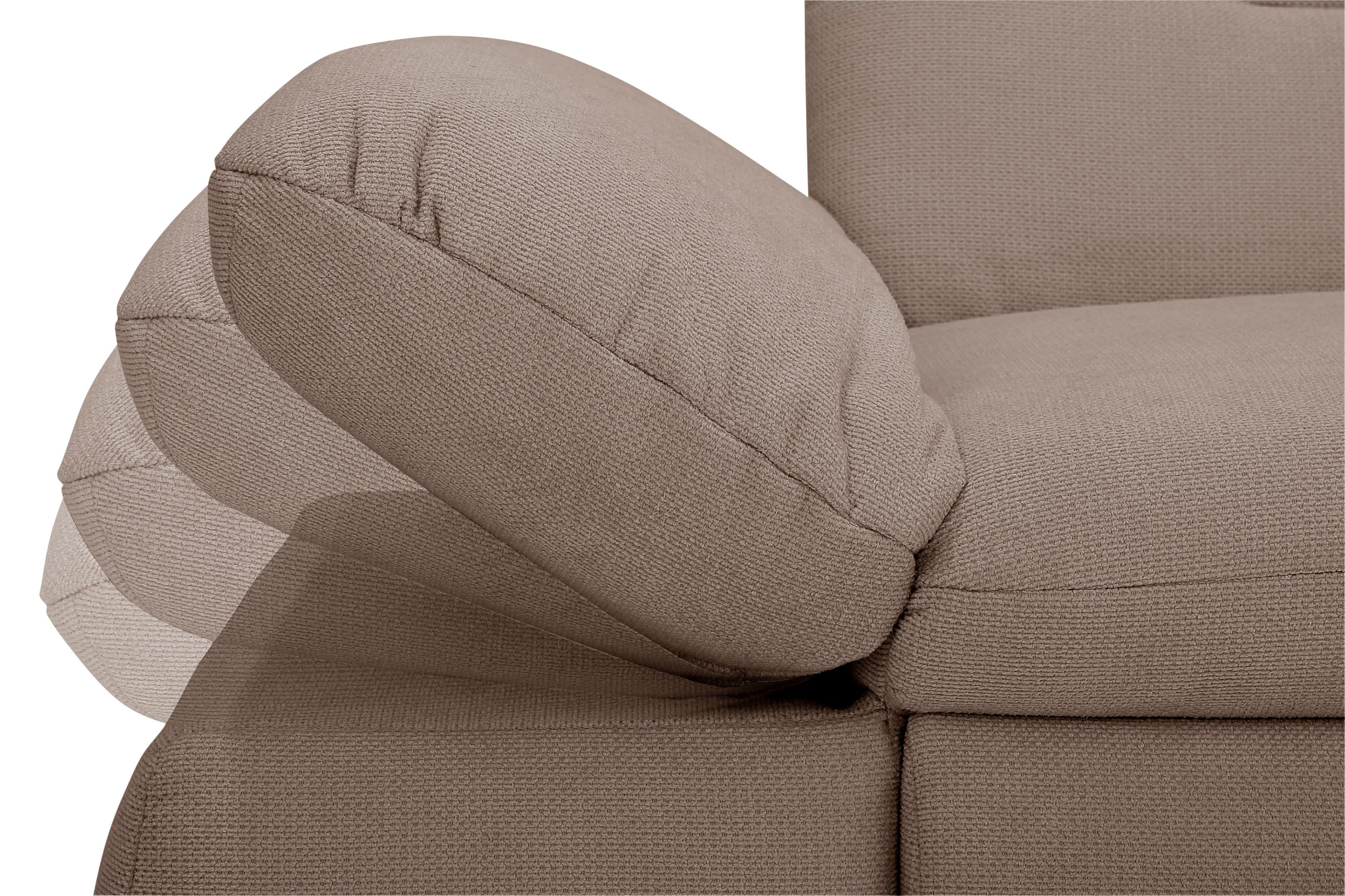 INOSIGN Hoekbank Avesa L-vorm Naar keuze met arm- en slaapfunctie, bxdxh: 275x211x80 cm