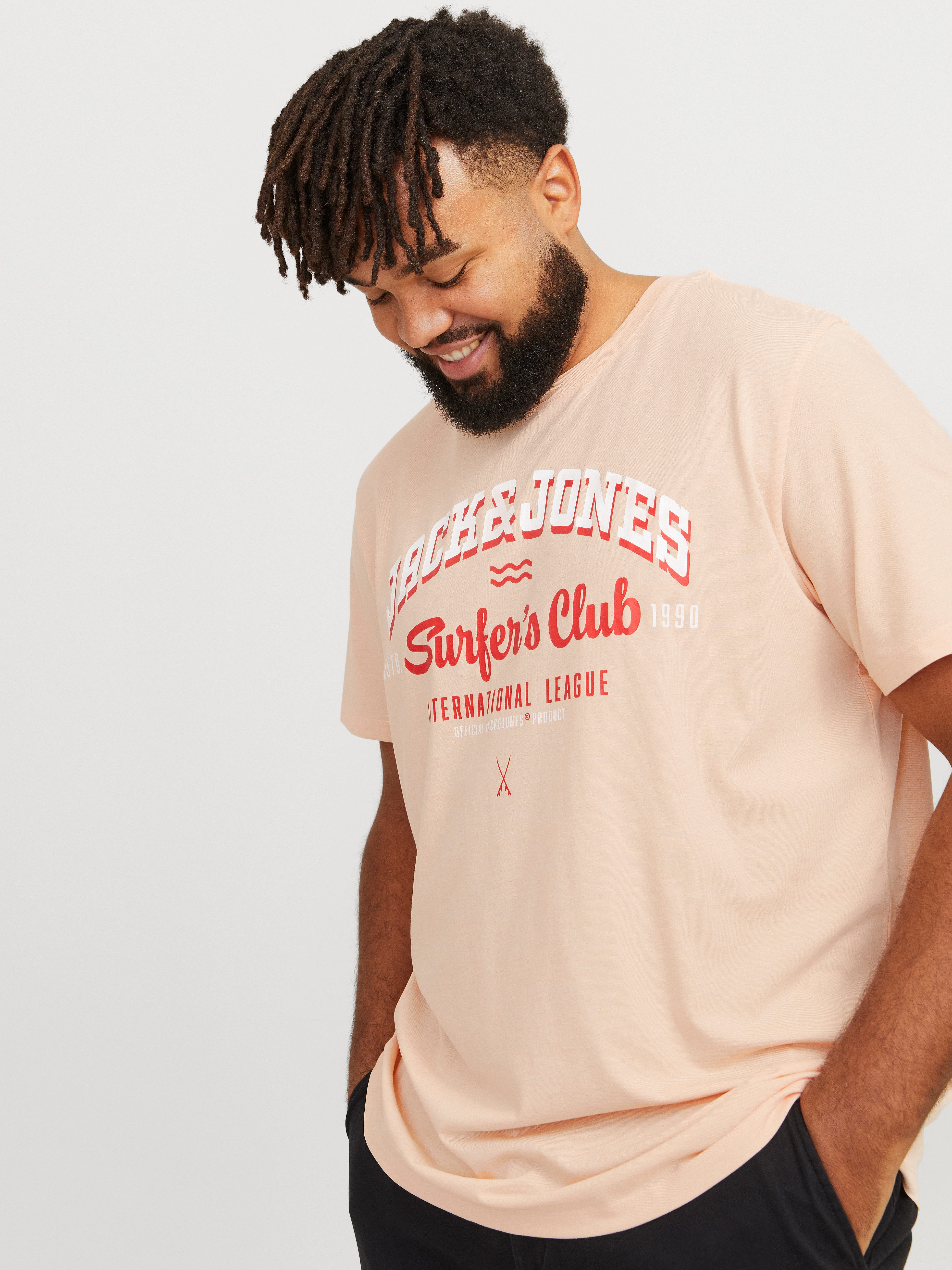 Jack & Jones PlusSize T-shirt JJELOGO TEE SS O-NECK 2 COL AW24 S PLS
