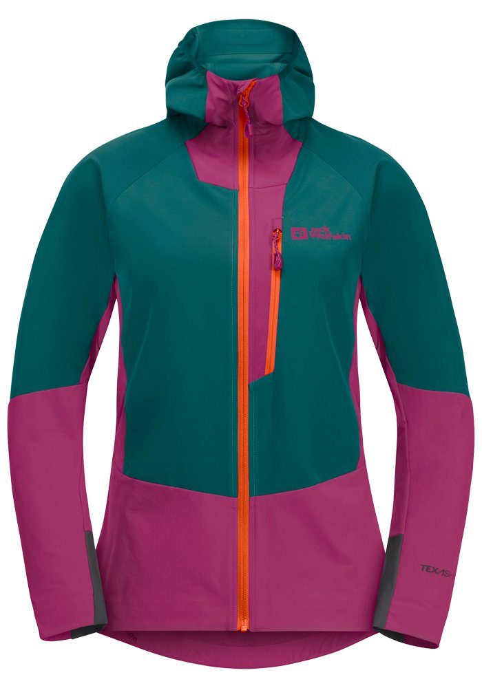 Jack Wolfskin Softshell-jack ALPSPITZE HOODY W