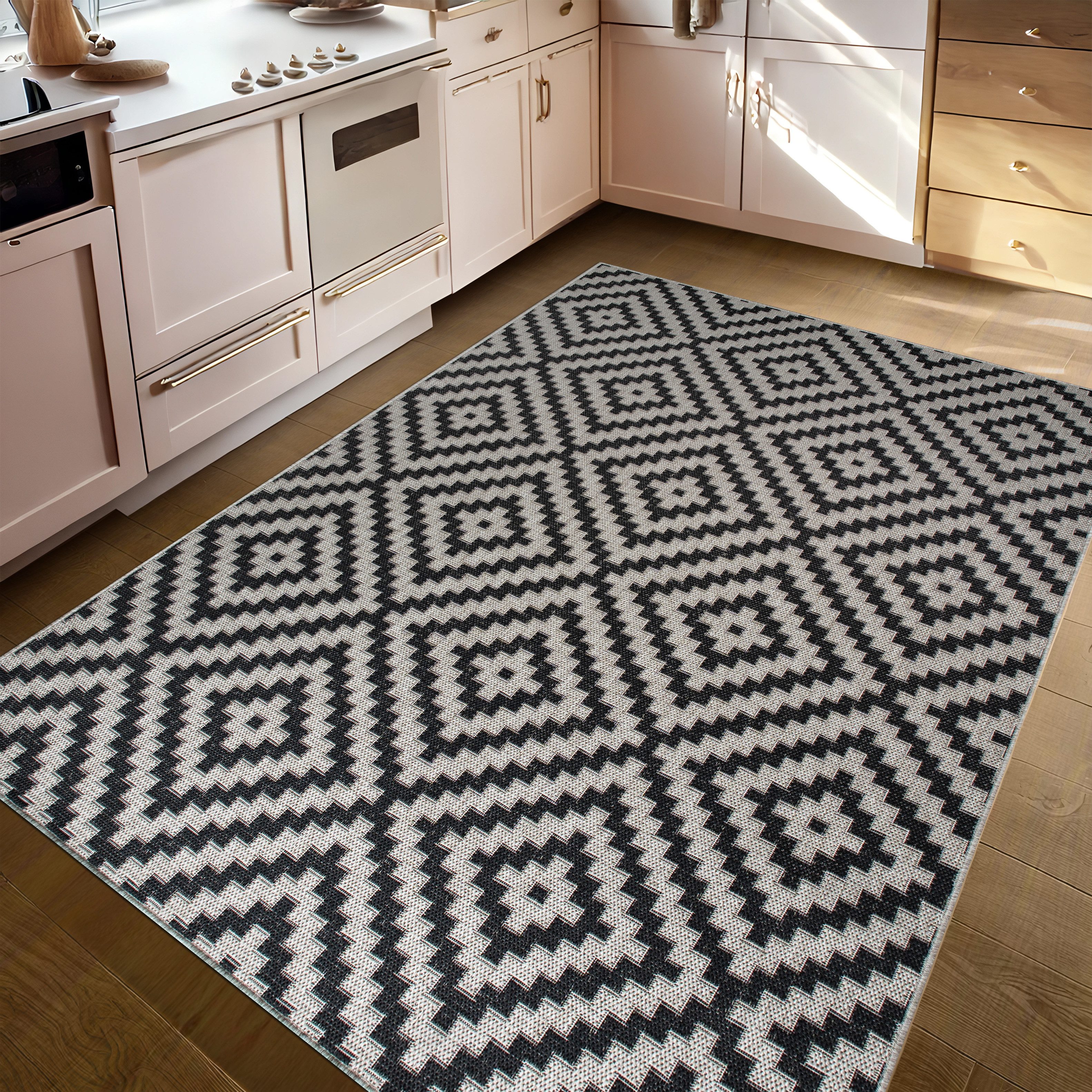 my home Vloerkleed Cordoba is ook als loper verkrijgbaar Geschikt voor binnen en buiten, sisal-look, weerbestendig & uv-bestendig, boho