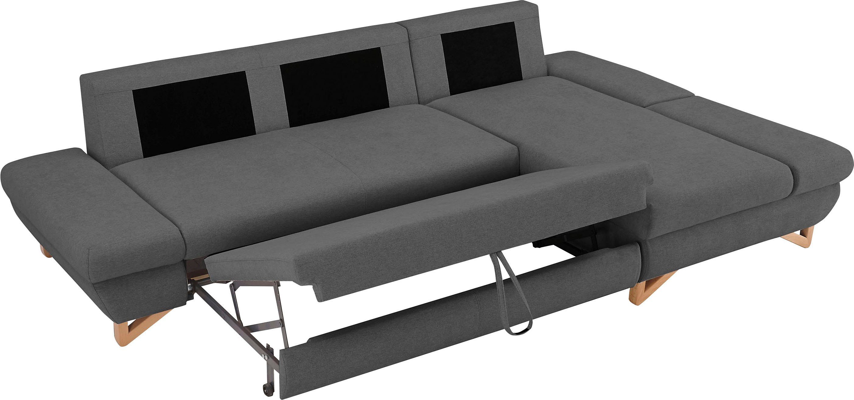 INOSIGN Slaapbank City/Giron comfortabele slaapbank (ligoppervlak 245 x 138 cm) en bedlade