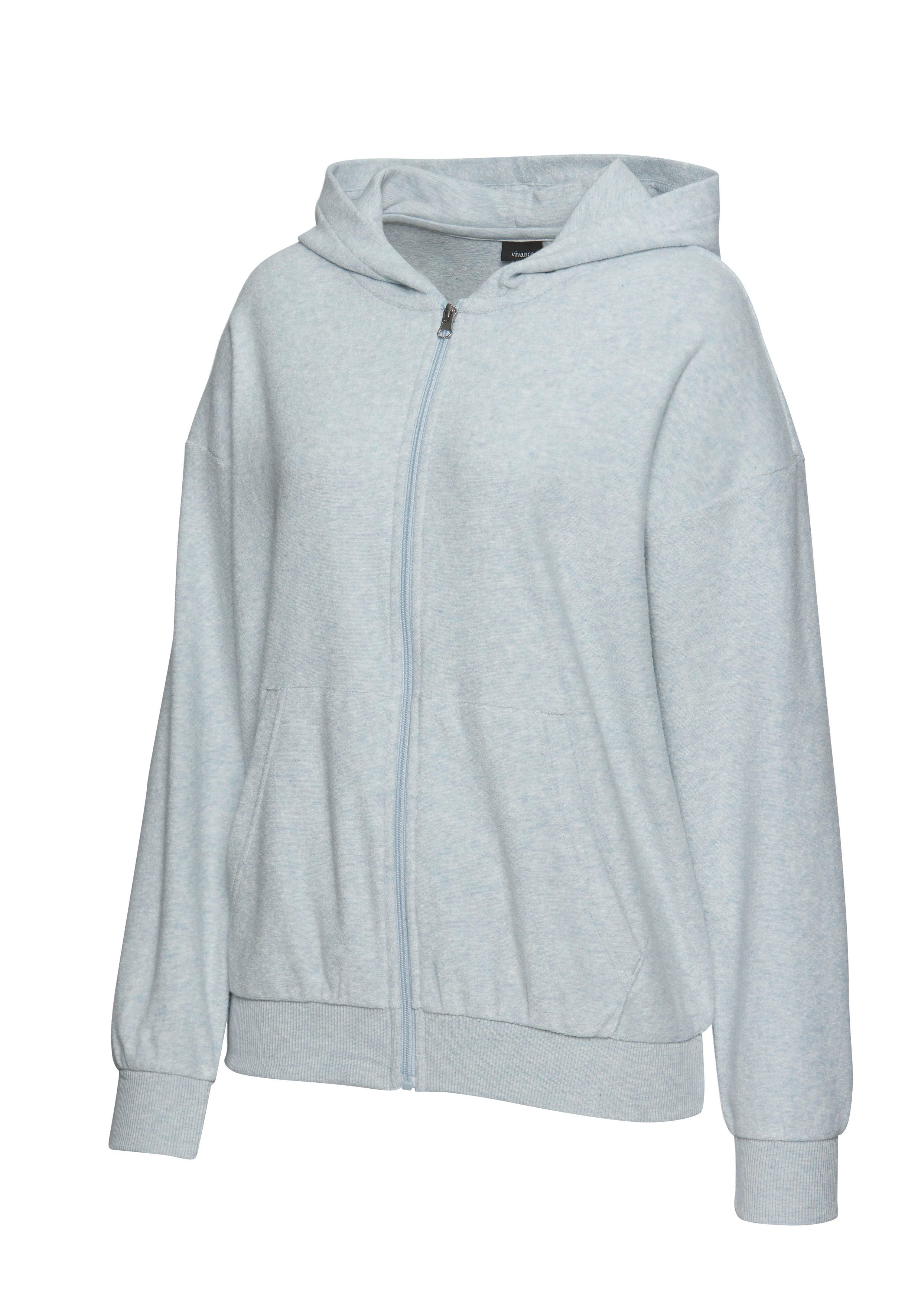 Vivance Sweater Klein logo-borduursel op de voorkant