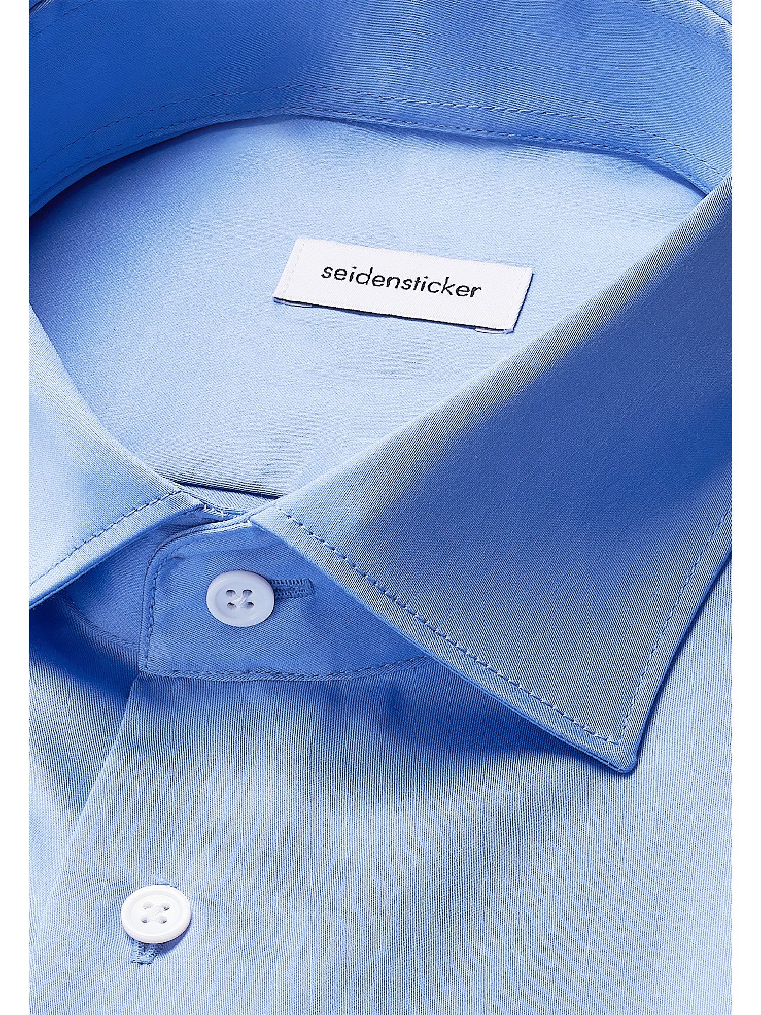 seidensticker Businessoverhemd Zwarte roos Slim Kentkraag uni