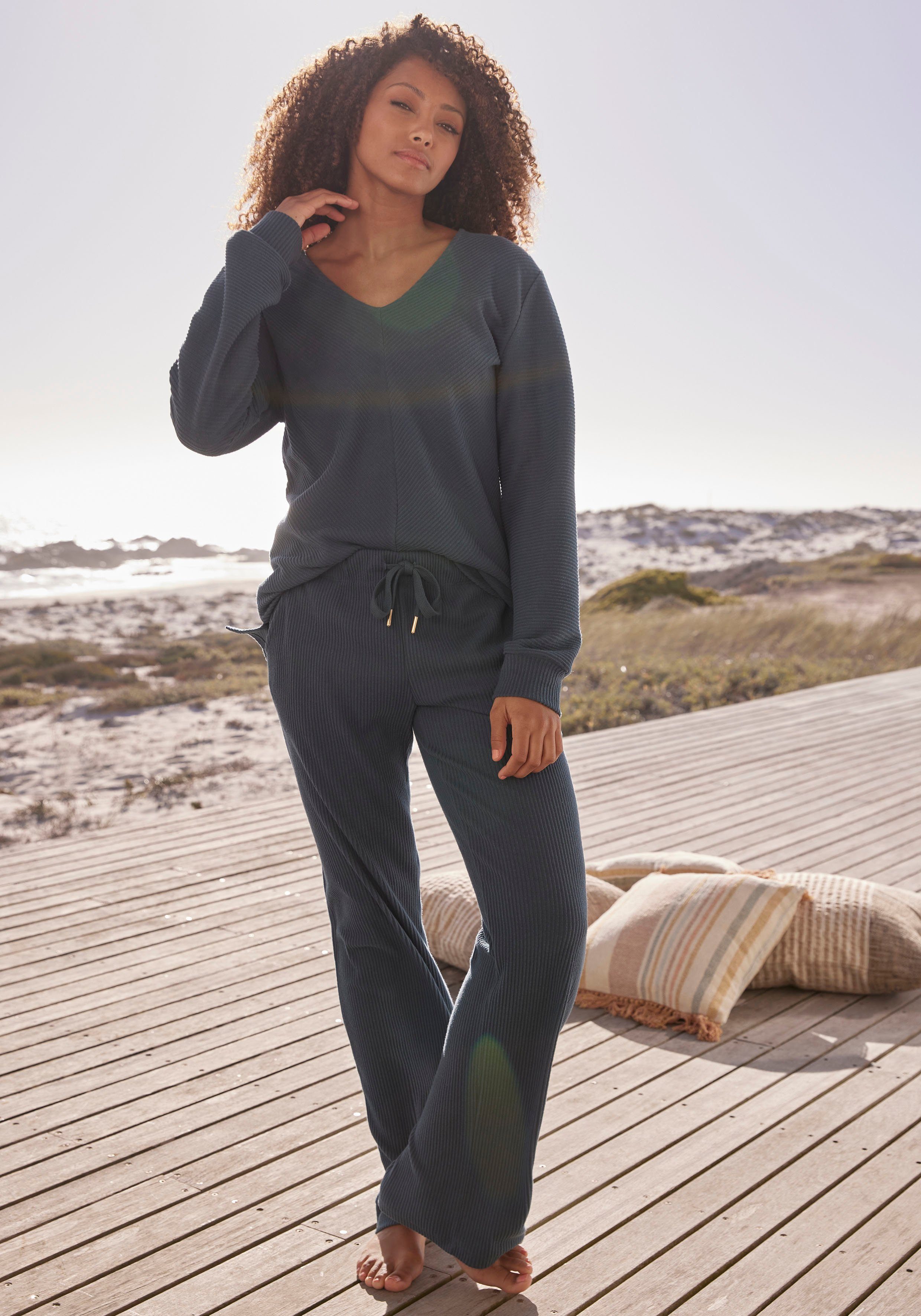 s.Oliver RED LABEL Beachwear Sweatpants Sweatbroek met zijzakken, loungewear (1-delig)