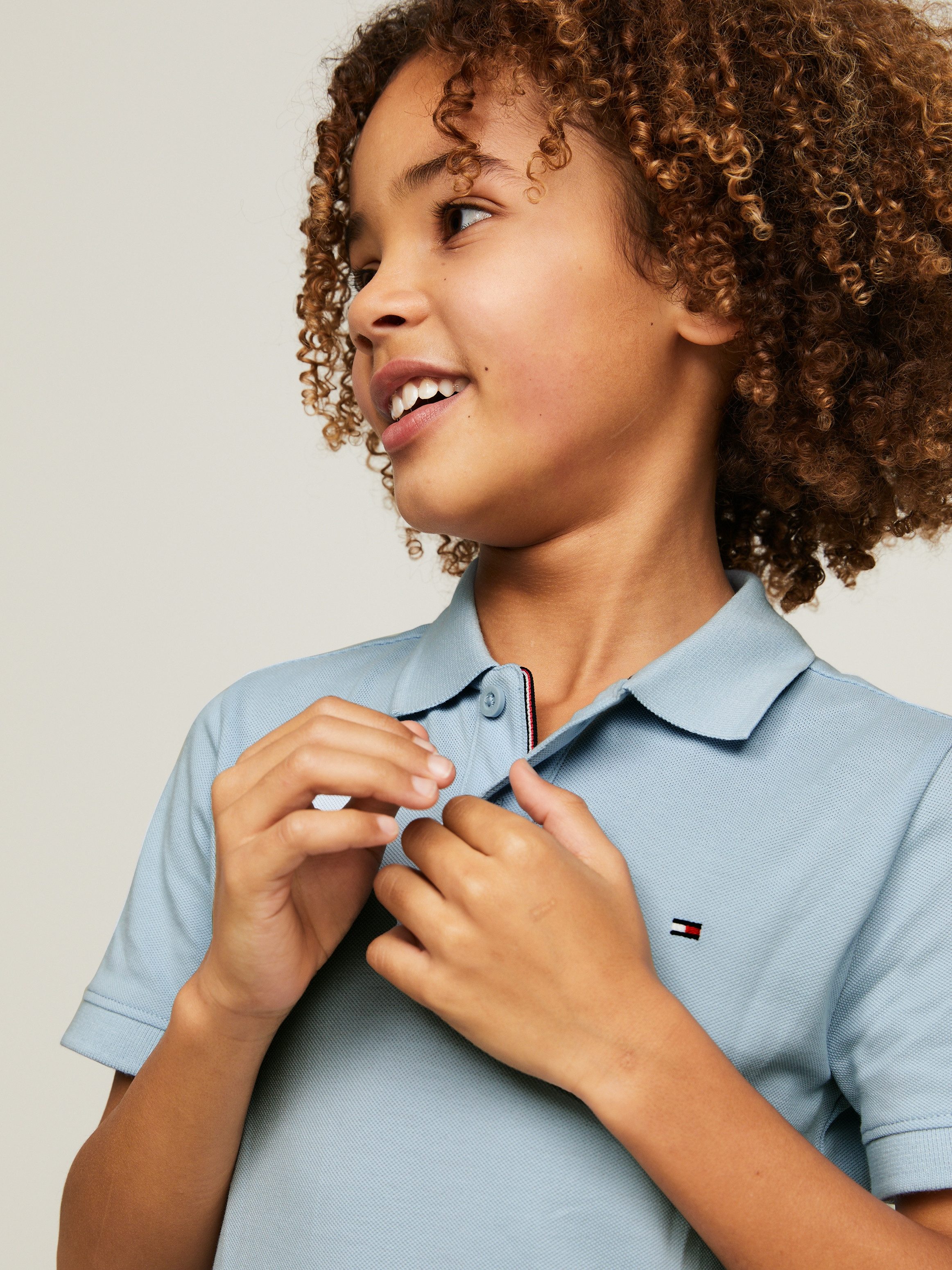 Tommy Hilfiger Poloshirt FLAG POLO SS met geborduurd logo