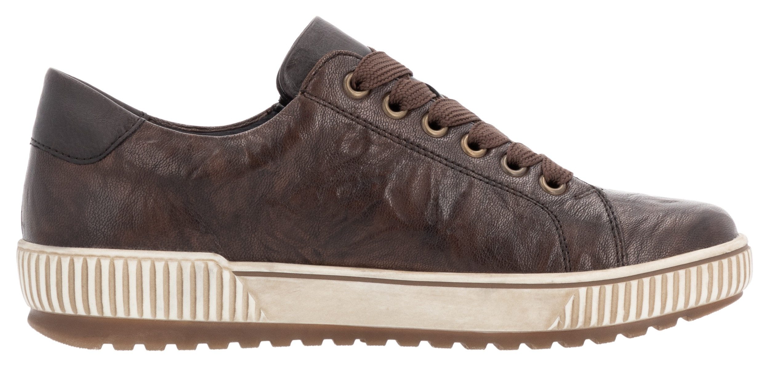 Remonte Plateausneakers vrijetijdsschoen, lage schoen, veterschoen met buitenrits