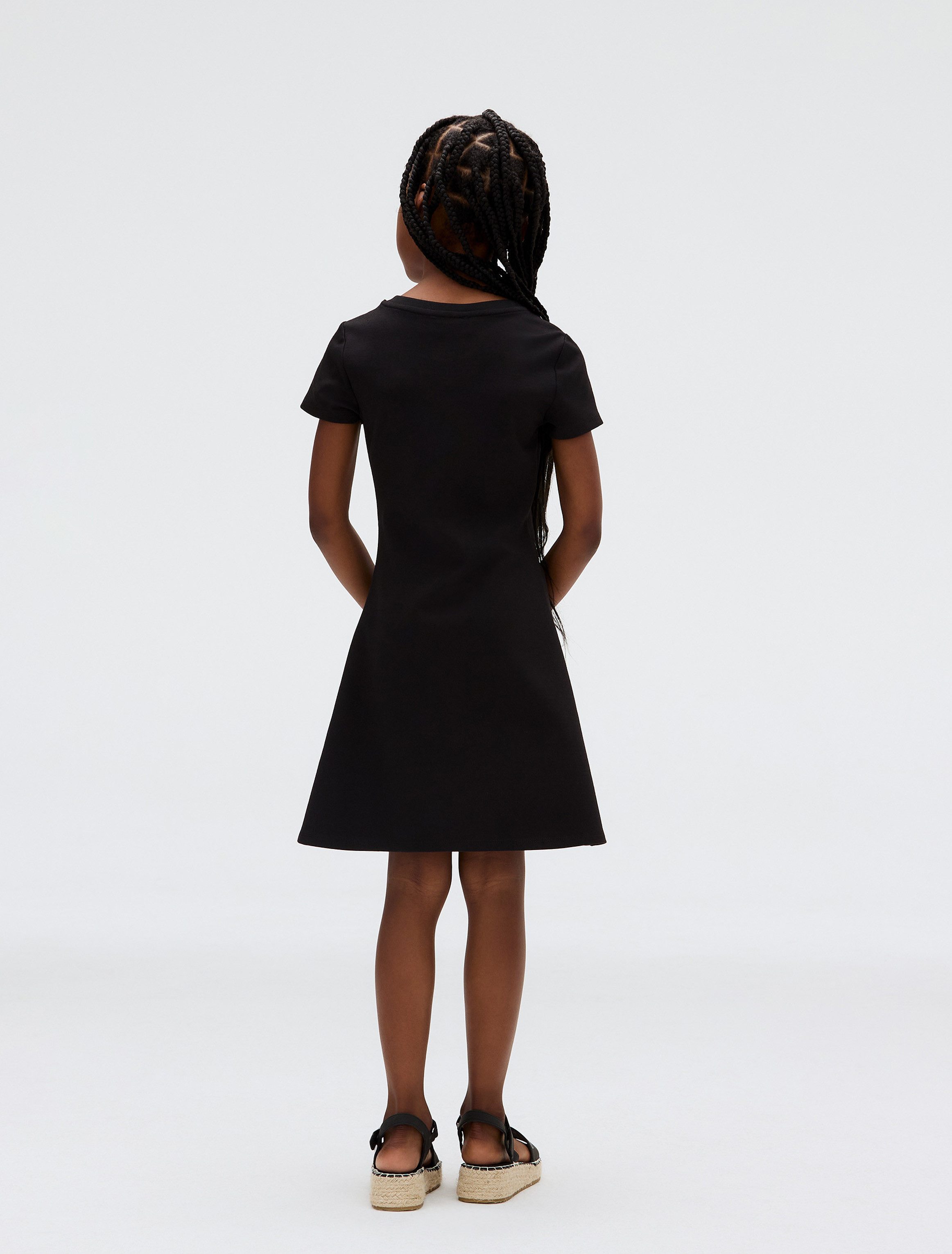 Calvin Klein Skaterjurk PUNTO EMBROIDERY DRESS voor kinderen tot 16 jaar