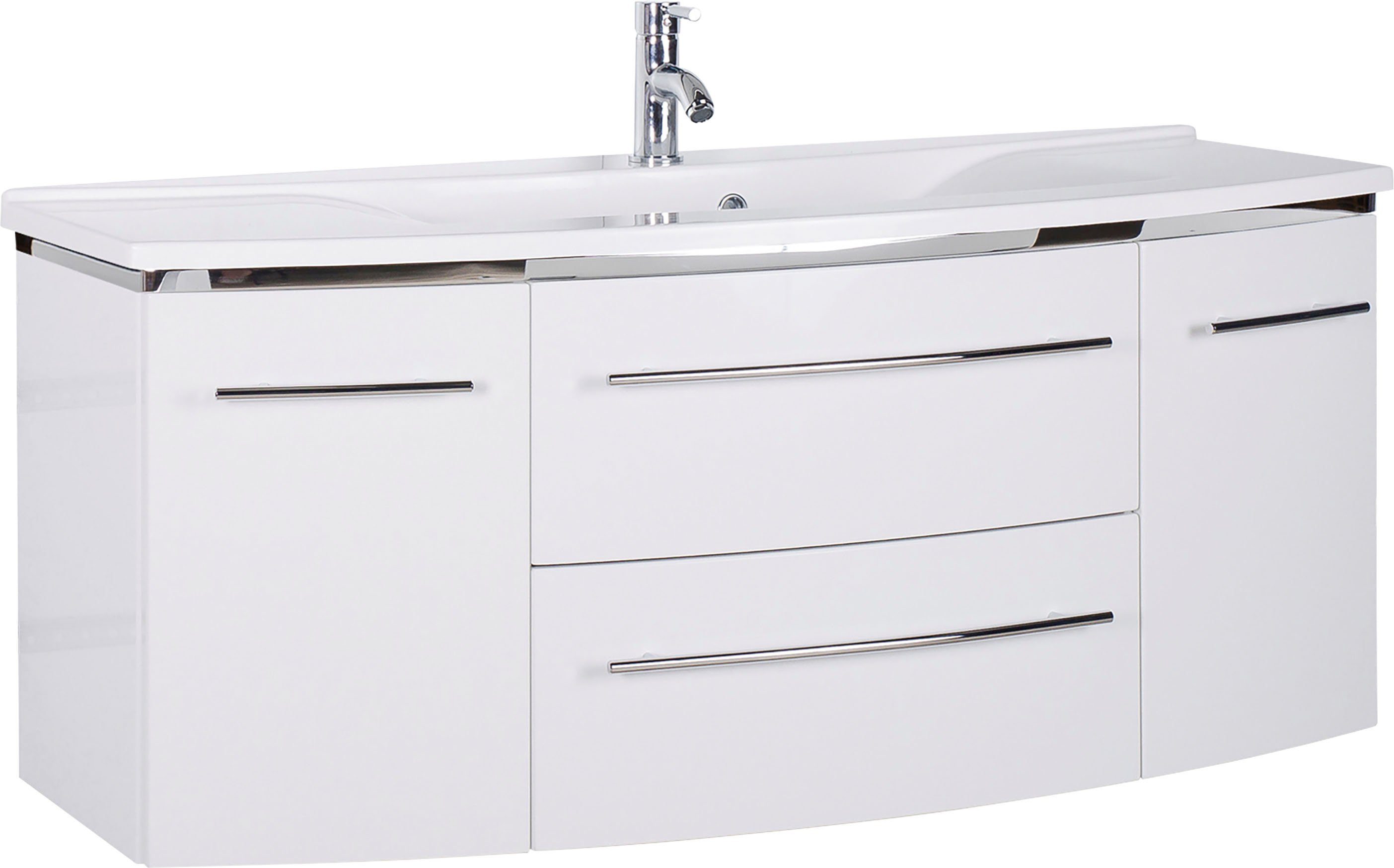 MARLIN Wastafelonderkast 3040 breedte 122 cm wastafelmeubels wit