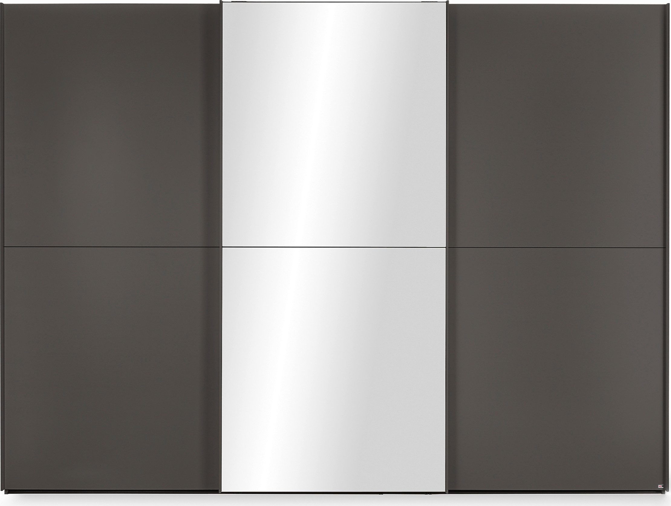 set one by Musterring Schuifdeurkast Henderson met spiegel, inclusief planken en garderobestangen