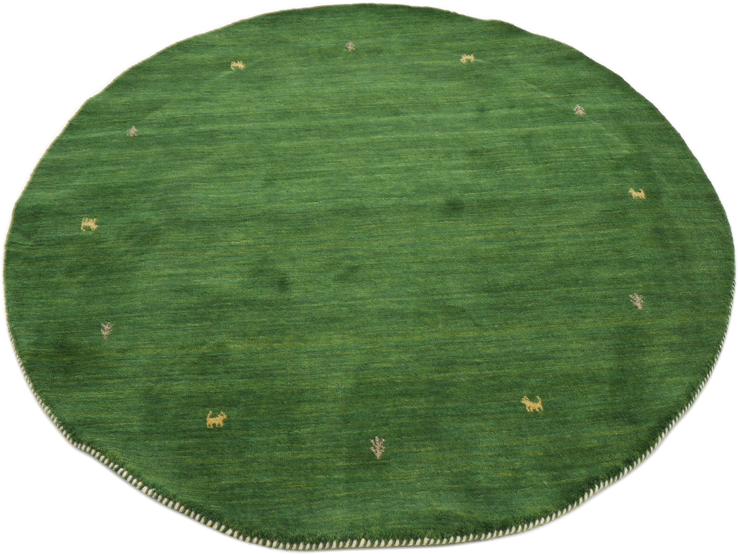 carpetfine Wollen kleed Gabbeh uni zuivere wol met de hand geweven, gabbeh diermotief warm omgevingsklimaat vele maten