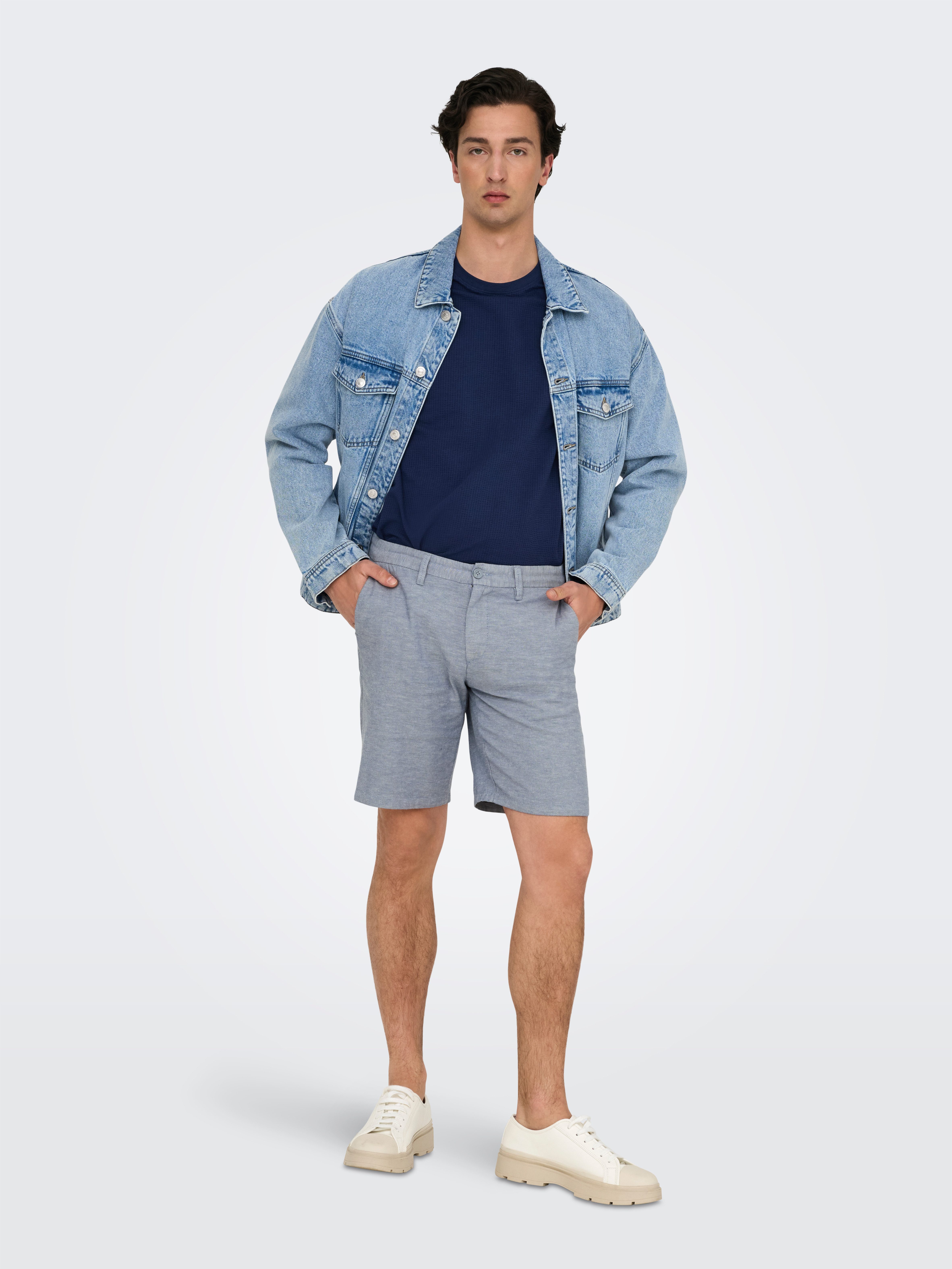 ONLY & SONS Chino-short ONSMARK 0011 COTTON LINEN SHORTS NOOS