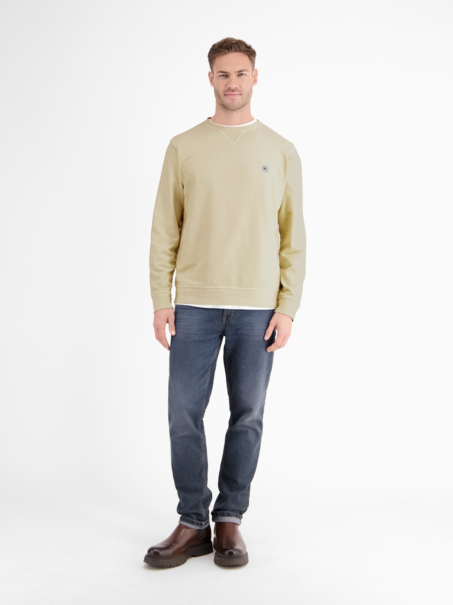 Lerros Sweatshirt LERROS urbane sweatshirtstijl, zachte handgevoel