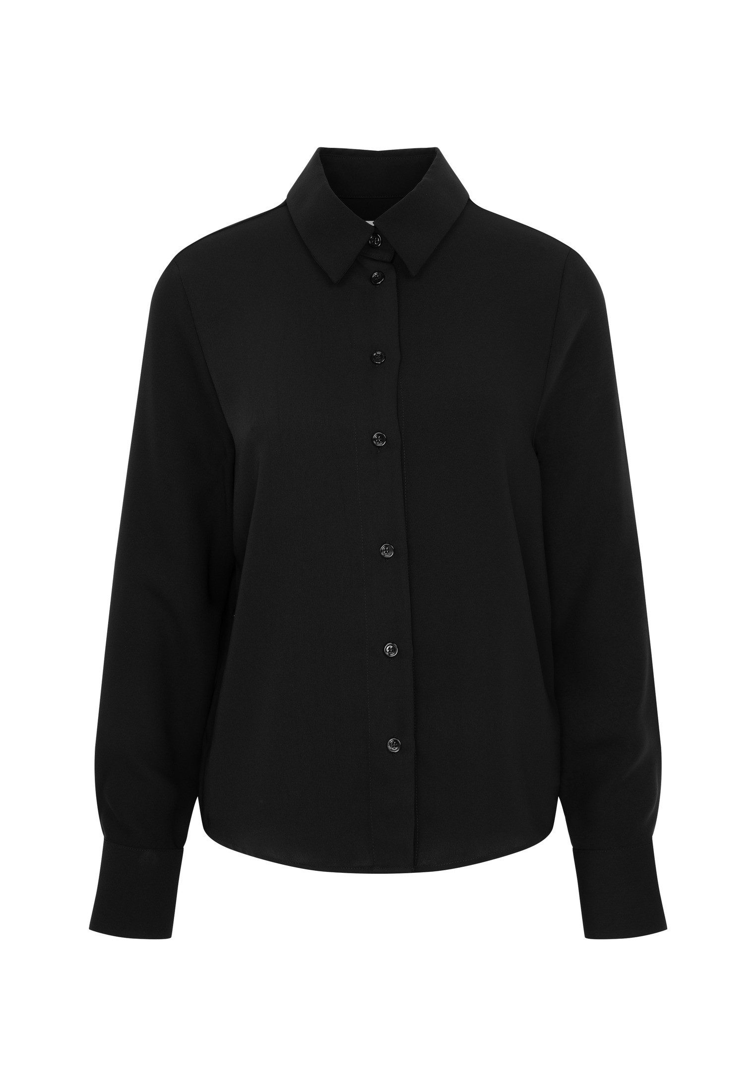 seidensticker Overhemdblouse Lange mouwen kraag uni