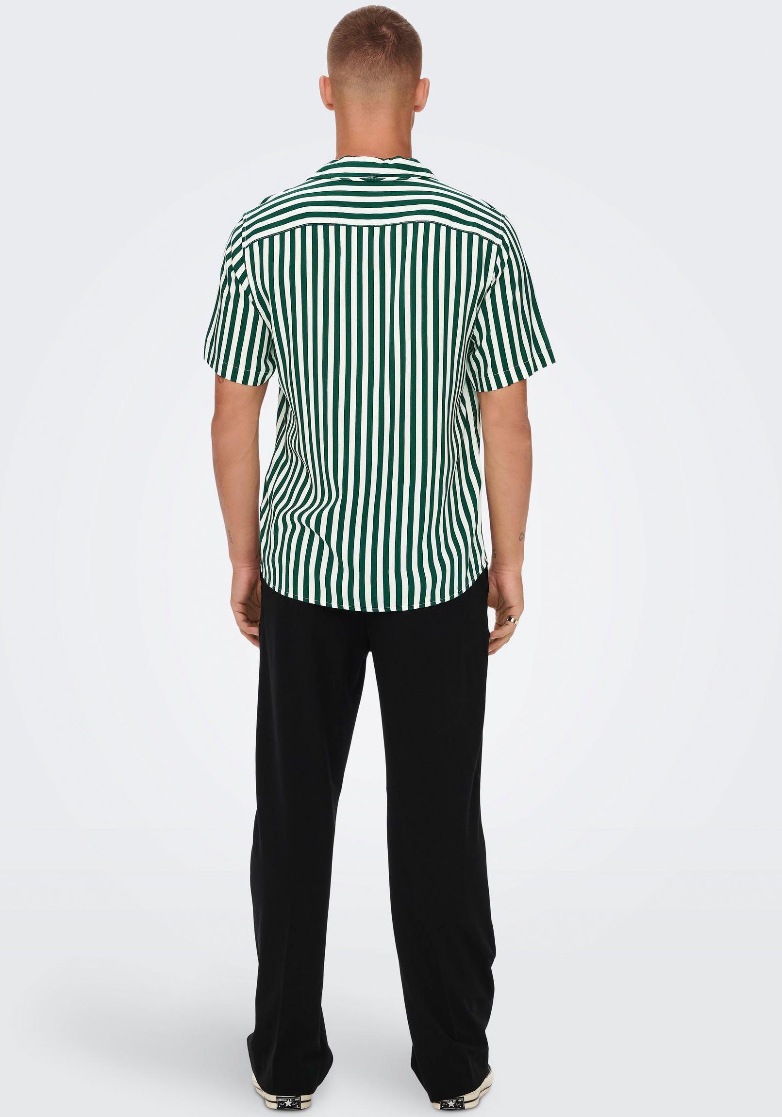 ONLY & SONS Overhemd met korte mouwen ONSWAYNE LIFE SS VISCOSE