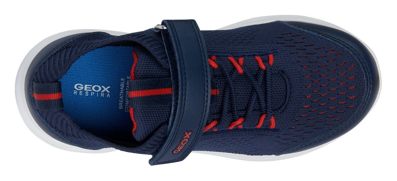 Geox Sneakers J SPHERICA BOY met verwisselbare voetbed, vrijetijdsschoen, lage schoen, veterschoen