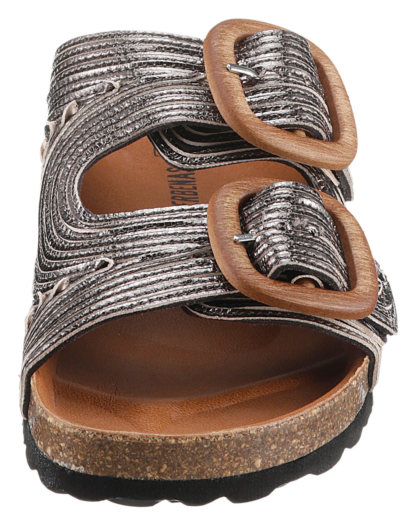 VERBENAS Slippers RUTH LATO METAL , zomerschoen, slippers met twee verstelbare gespen