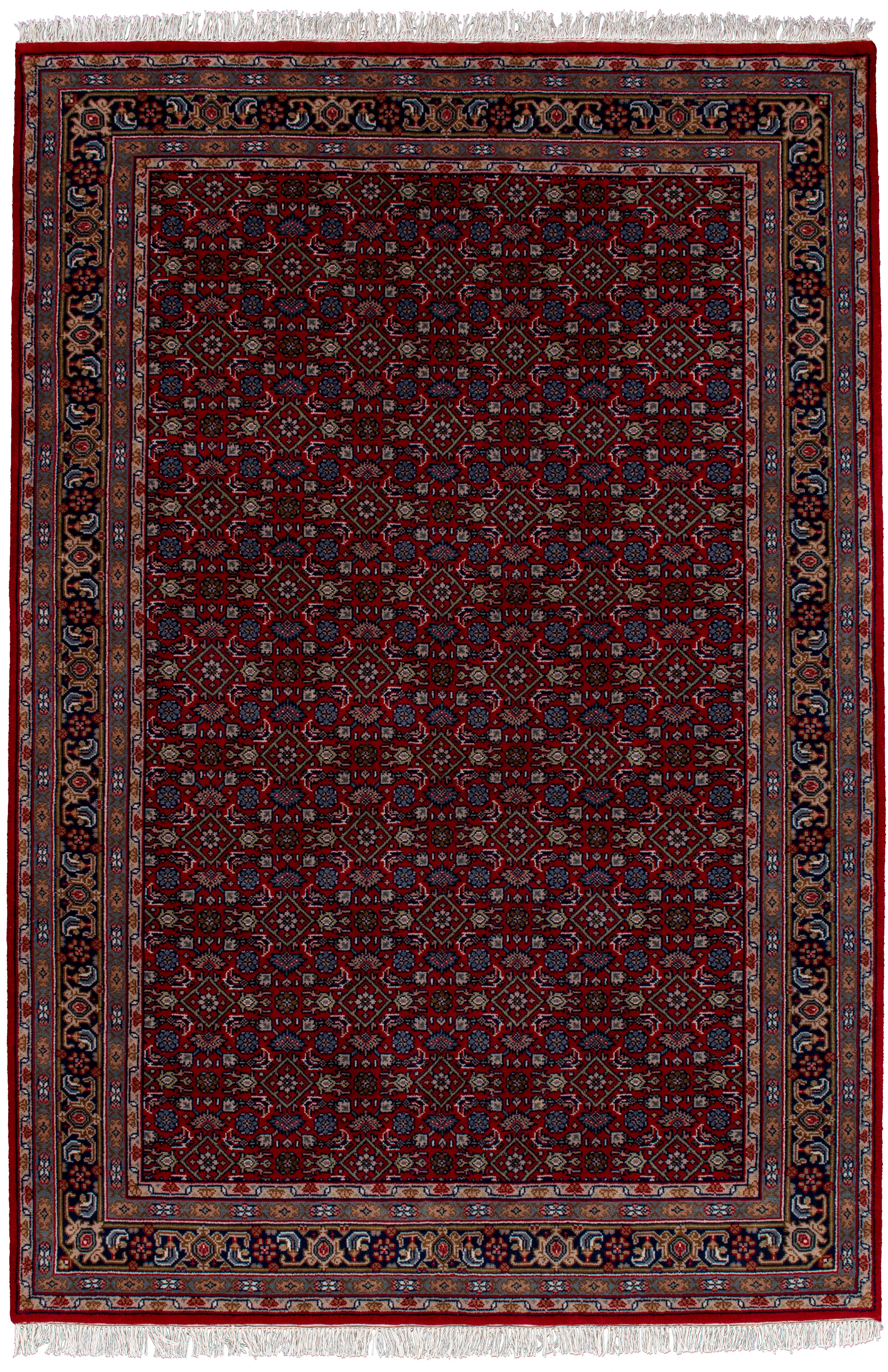 THEKO Oosters tapijt Benares Herati zuivere wol, met de hand geknoopt, met franje