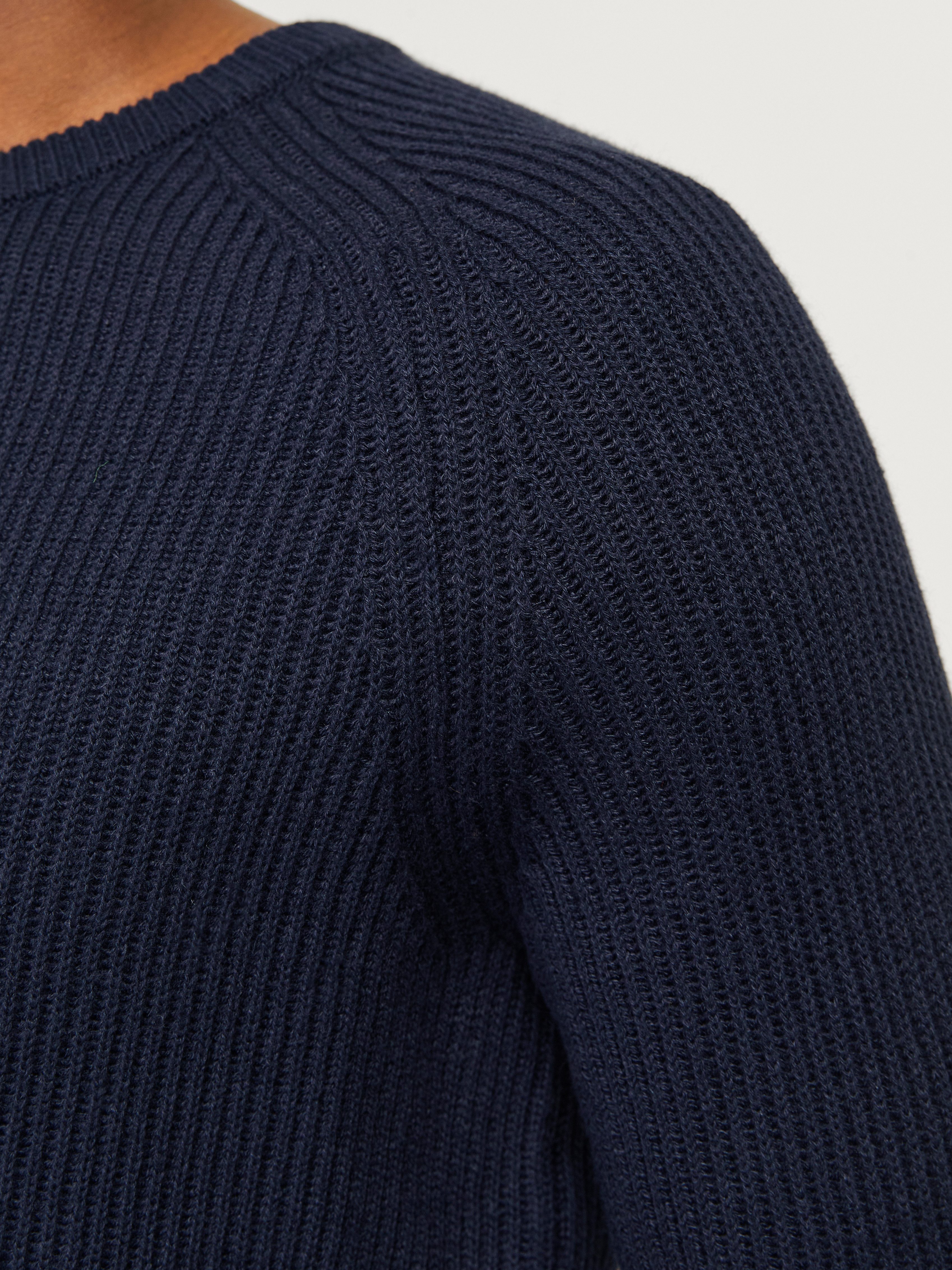 Jack & Jones Trui met ronde hals JJPANNEL KNIT CREW NECK AW24