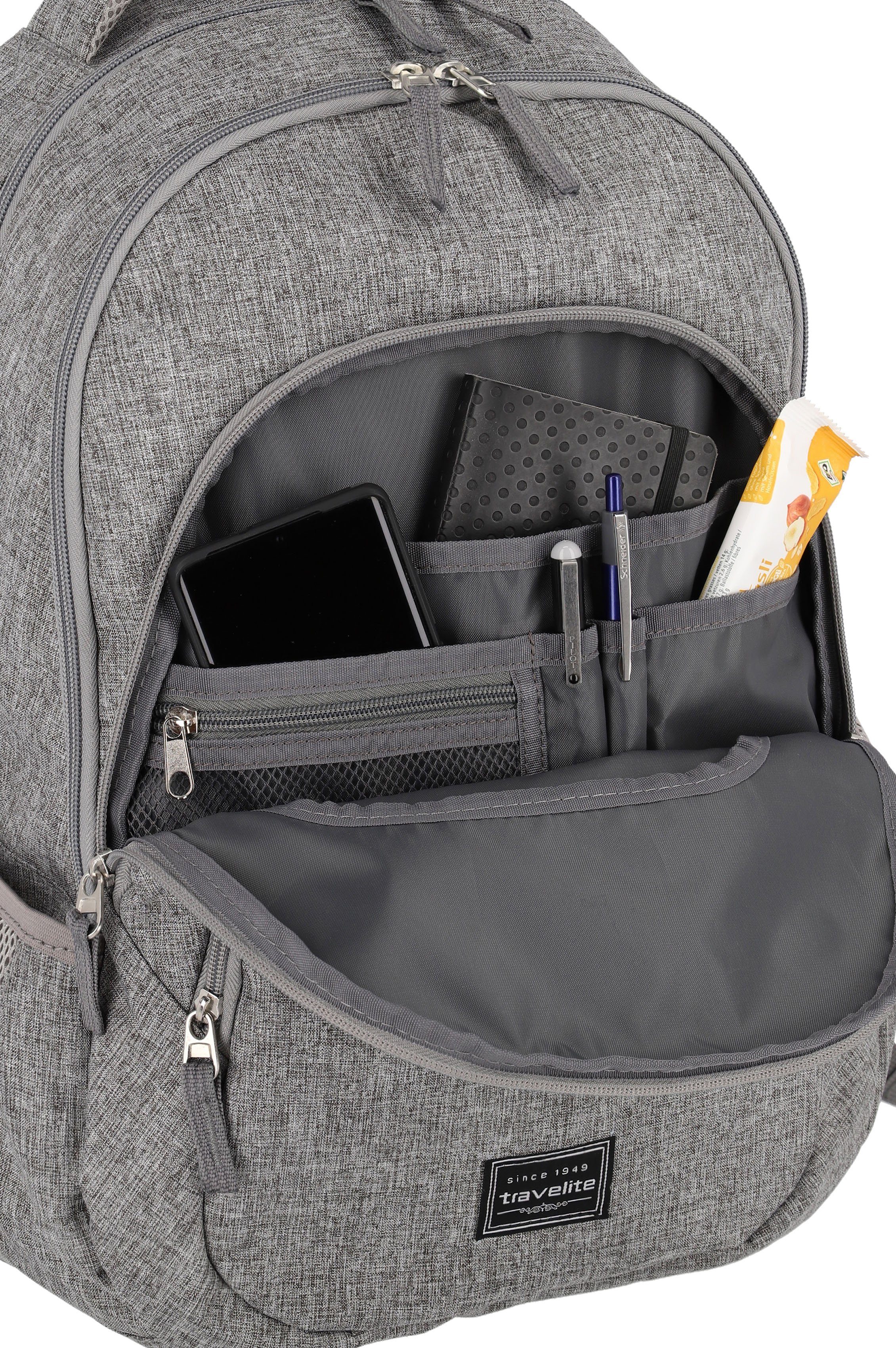 travelite Laptoprugzak BASICS Melange Vrijetijds rugzak werk rugzak school rugzak reis rugzak