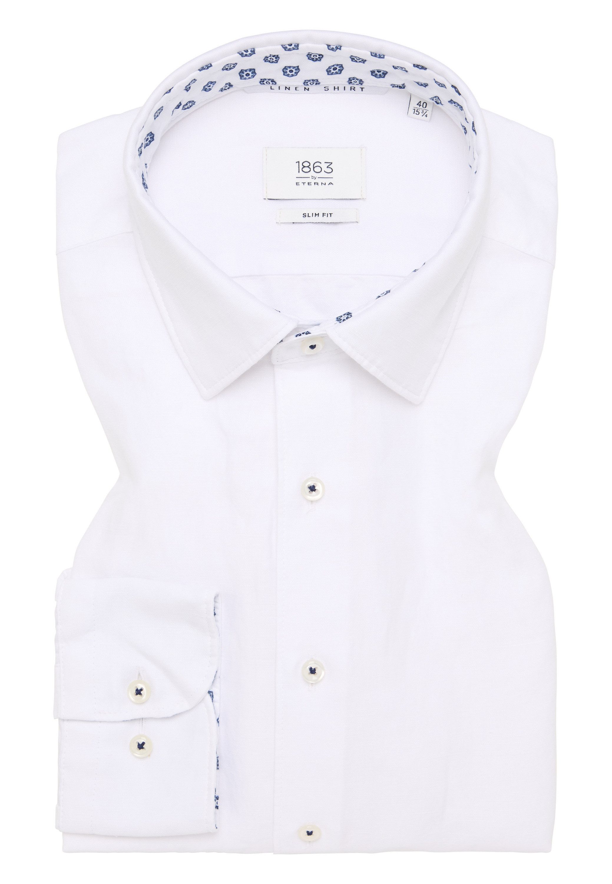 Eterna Overhemd met lange mouwen Slim fit EASY IRON (gemakkelijk te strijken)