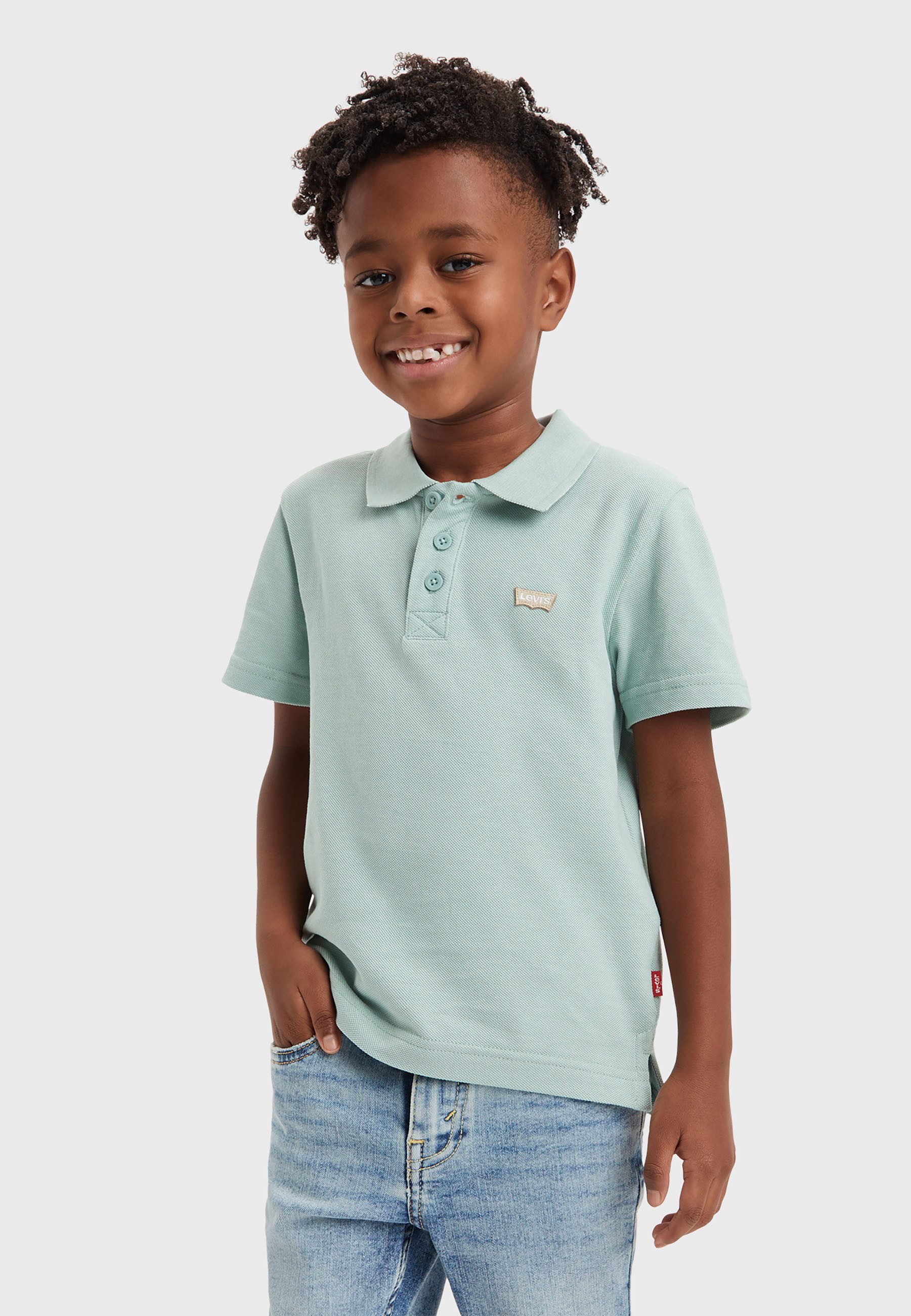 Levi's Kidswear Poloshirt LVB BACK NECK TAPE POLO jongens poloshirts maat 16 (176) blauw