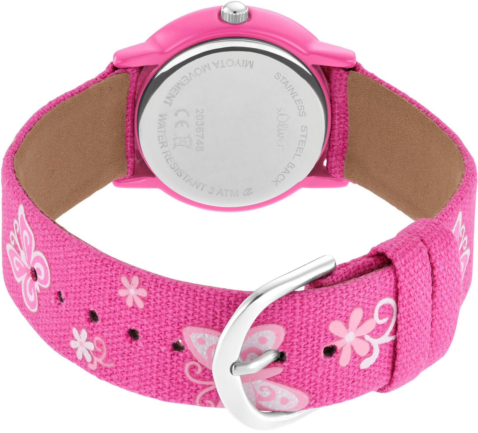 s.Oliver Kwartshorloge 2036748 Horloge, kinderhorloge, meisjes, cadeau-idee, schoolbegin, verjaardag