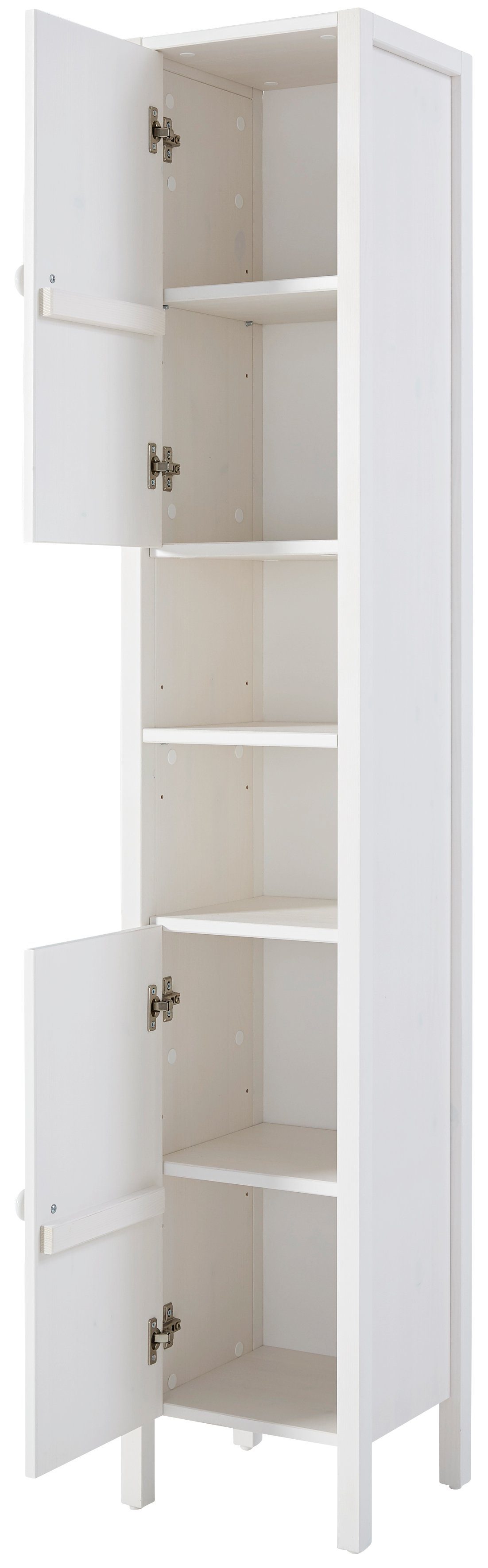 Home affaire Hoge kast TINA Badkamermeubel, kast, breedte 31,5 cm, massief hout
