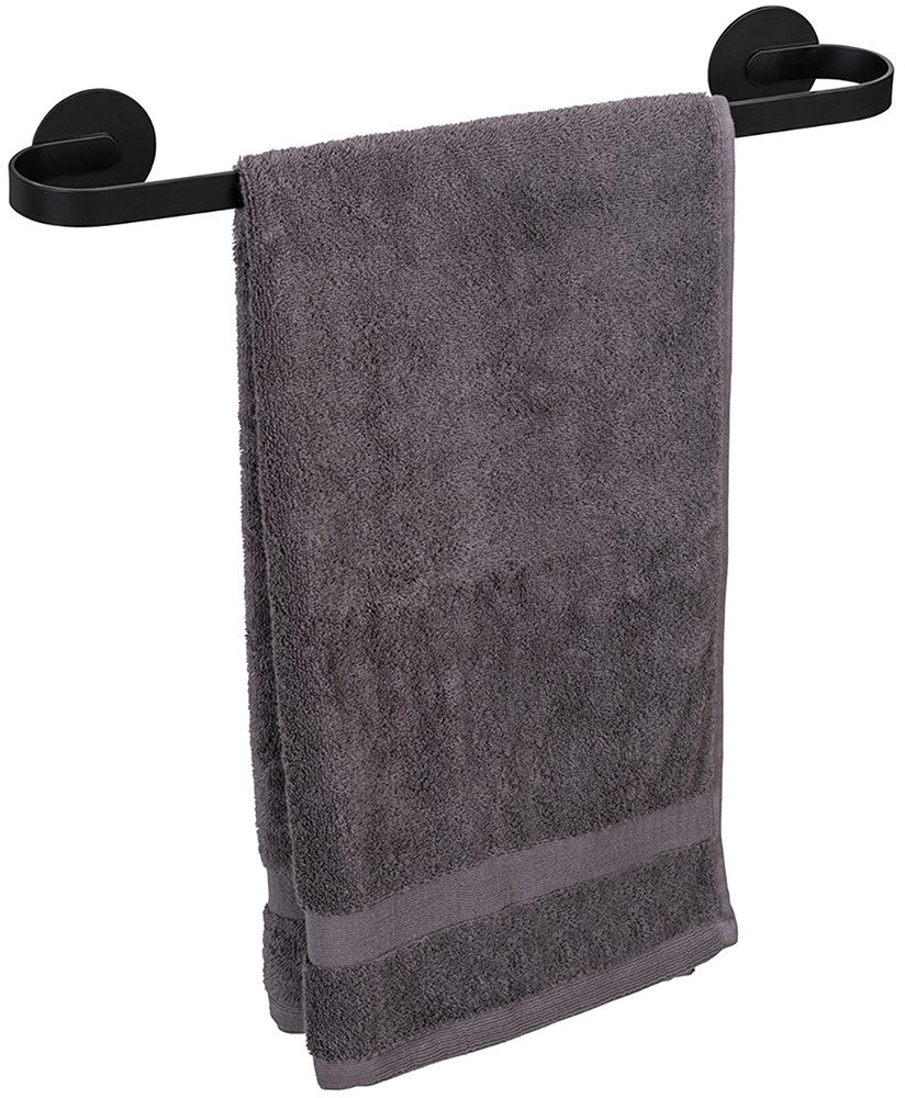 WENKO Handdoekstang Turbo-Loc® model Uno Bivio van aluminium, bevestiging zonder boren, 40 cm