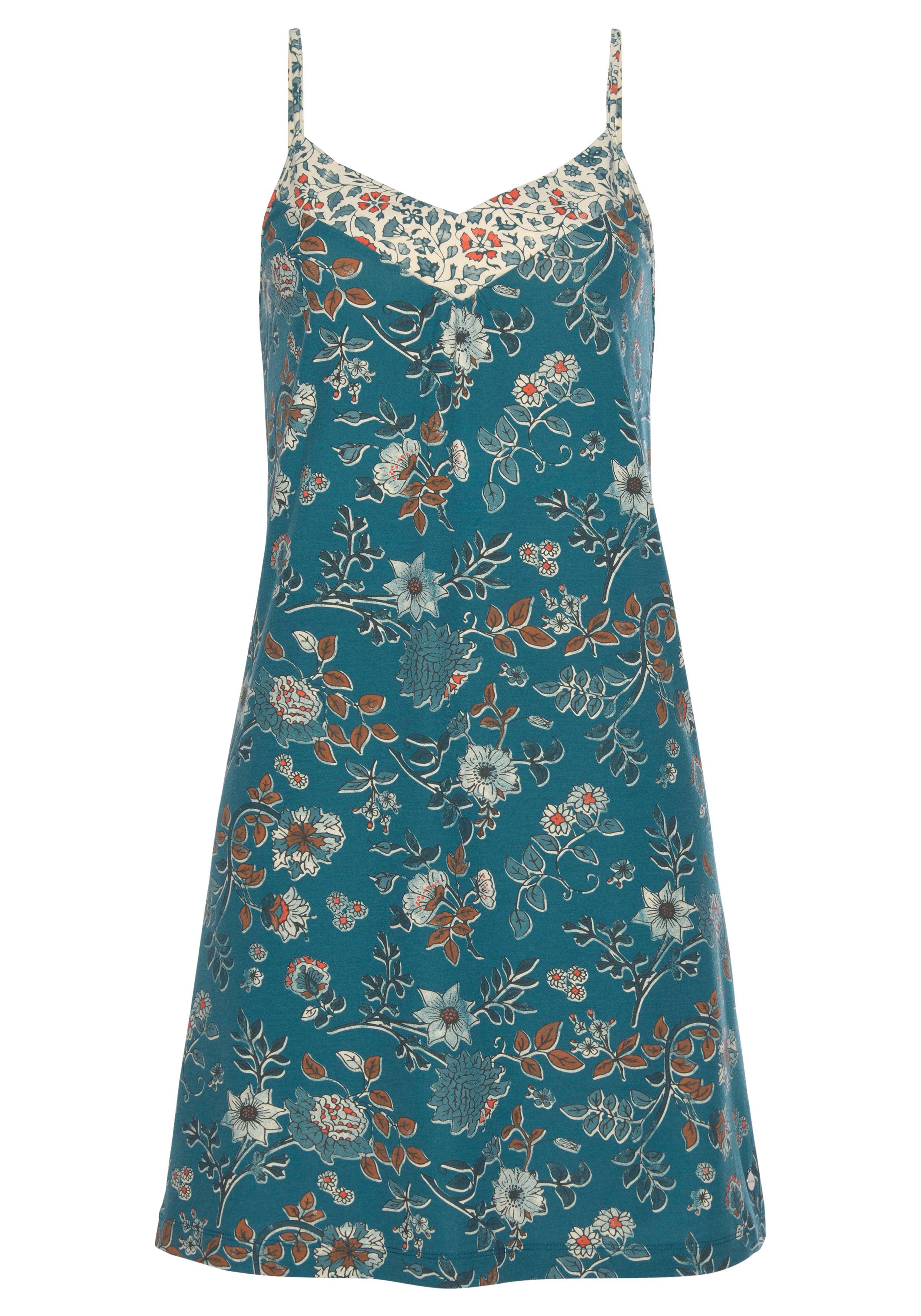 Lascana Negligé in bloemen print all-over