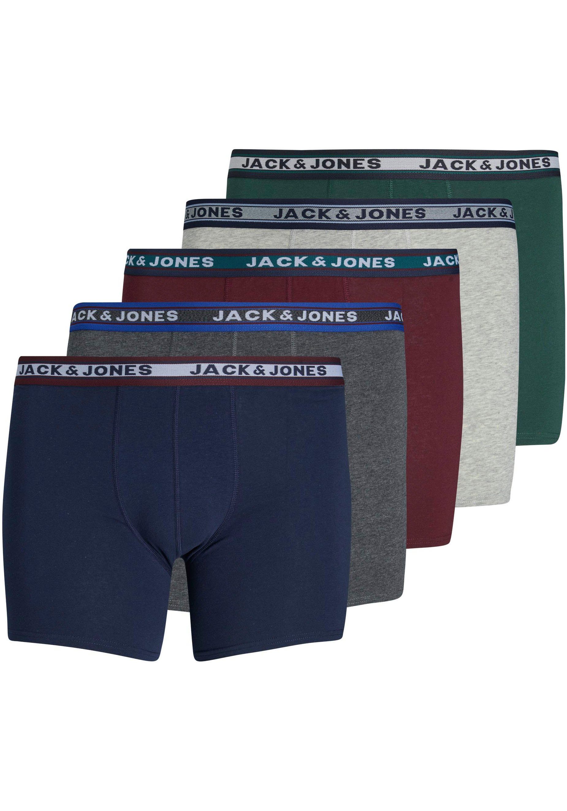 Jack & Jones PlusSize Boxershort JACOLIVER TRUNKS 5 PACK NOOS PLS (set, 5 stuks)