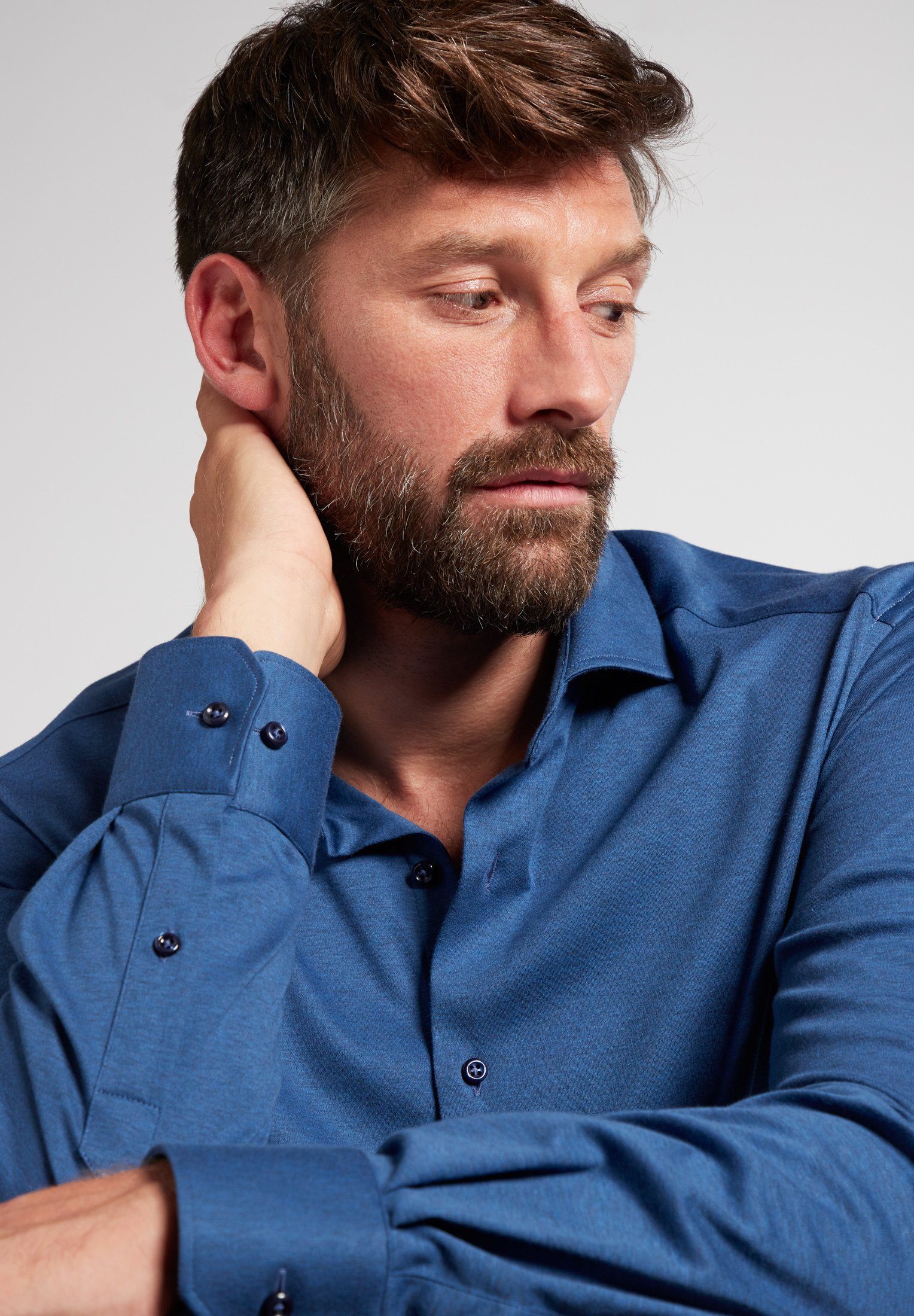 Eterna Overhemd met lange mouwen MODERN FIT NON IRON (strijkvrij)