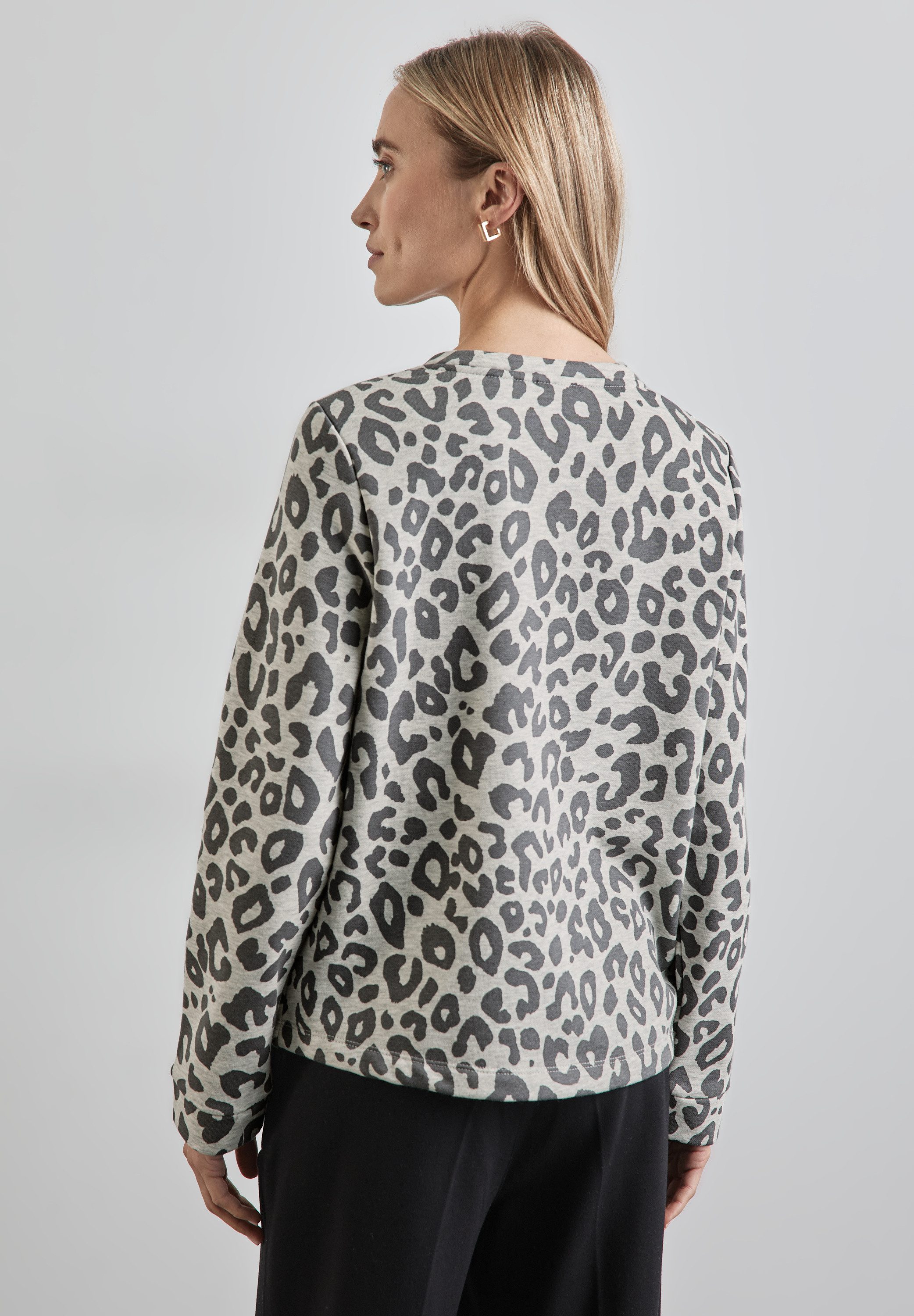 STREET ONE Sweatshirt met leopatroon