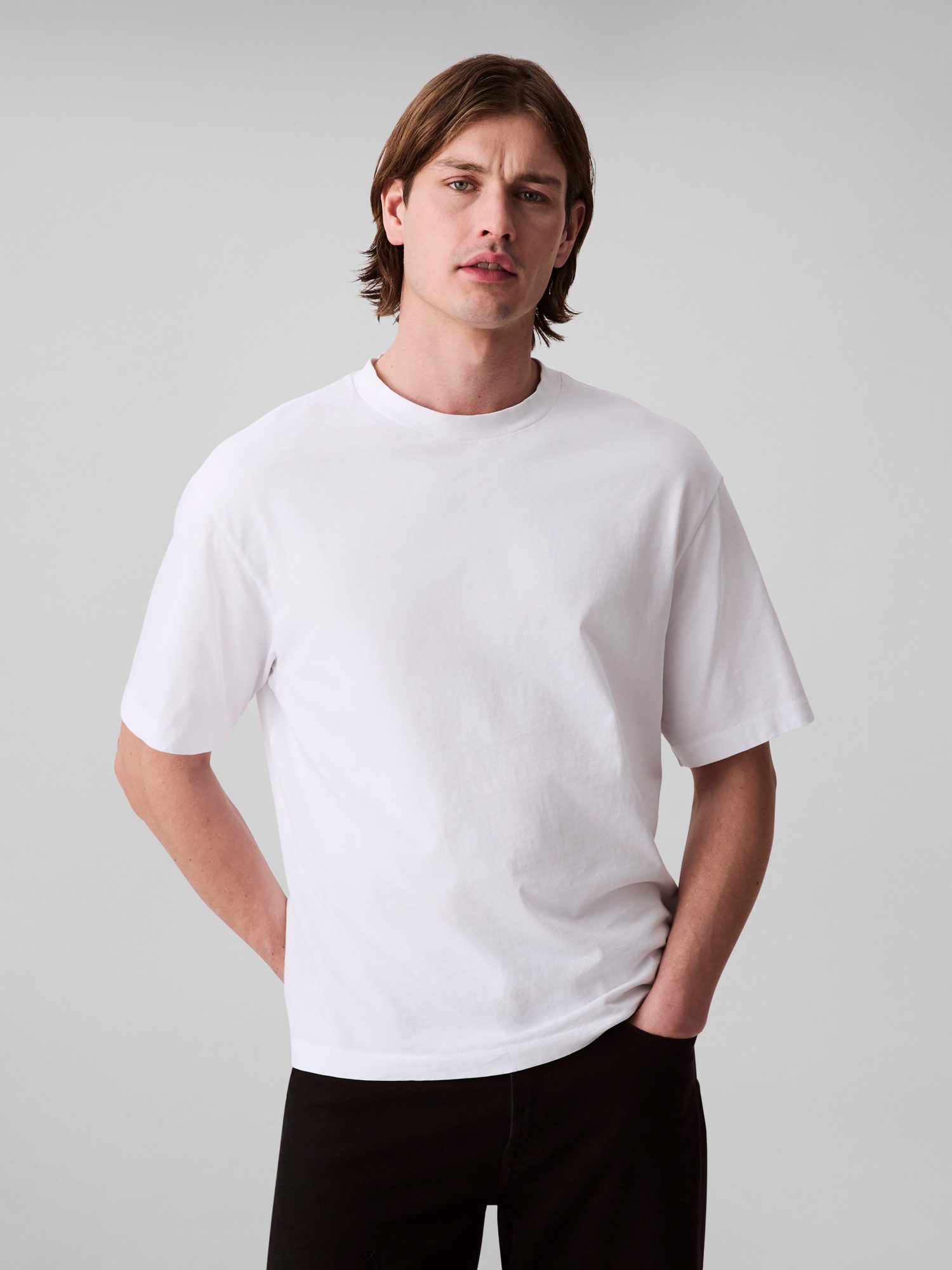 Calvin Klein T-shirt SS SMOOTH CTTN SOLID CREWNK TEE