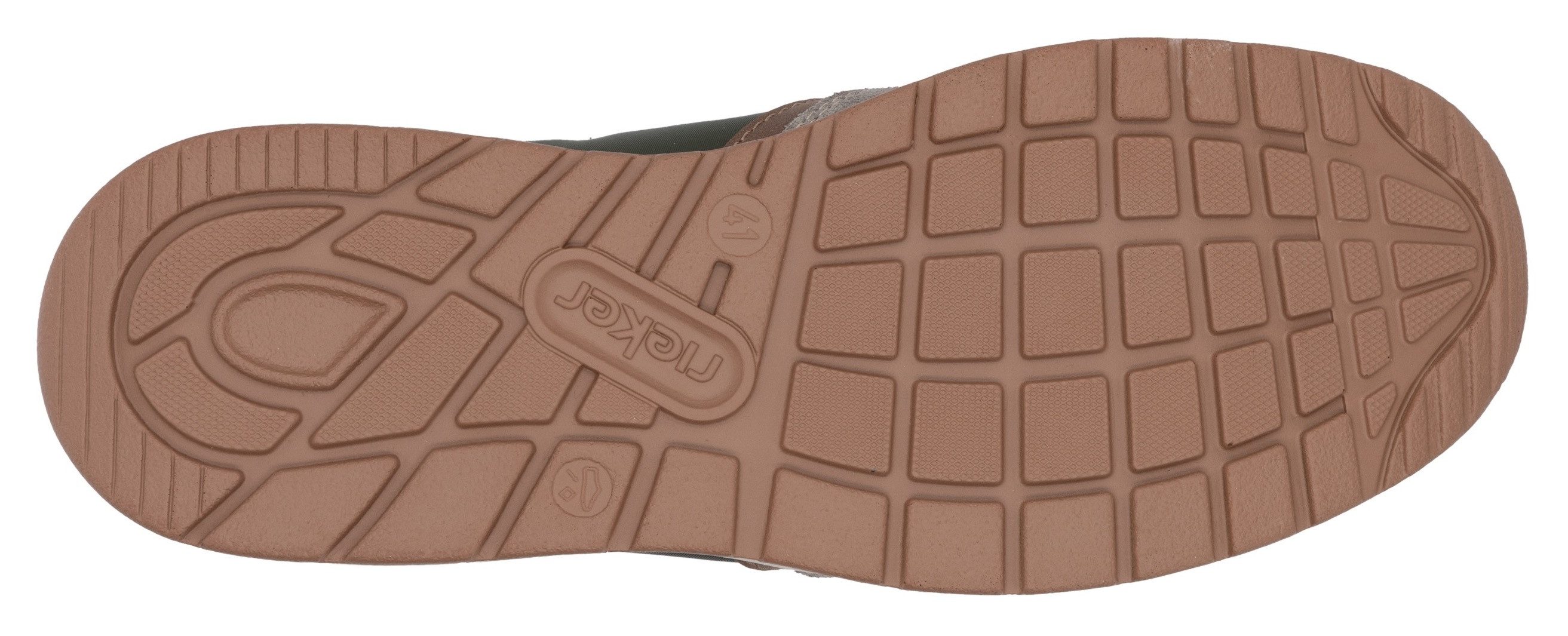 Rieker Sneakers veterschoen, lage schoen, vrijetijdsschoen met gepolsterde schachtversteviging